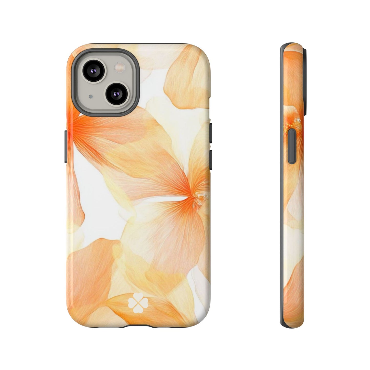 Orange Floral Phone Case