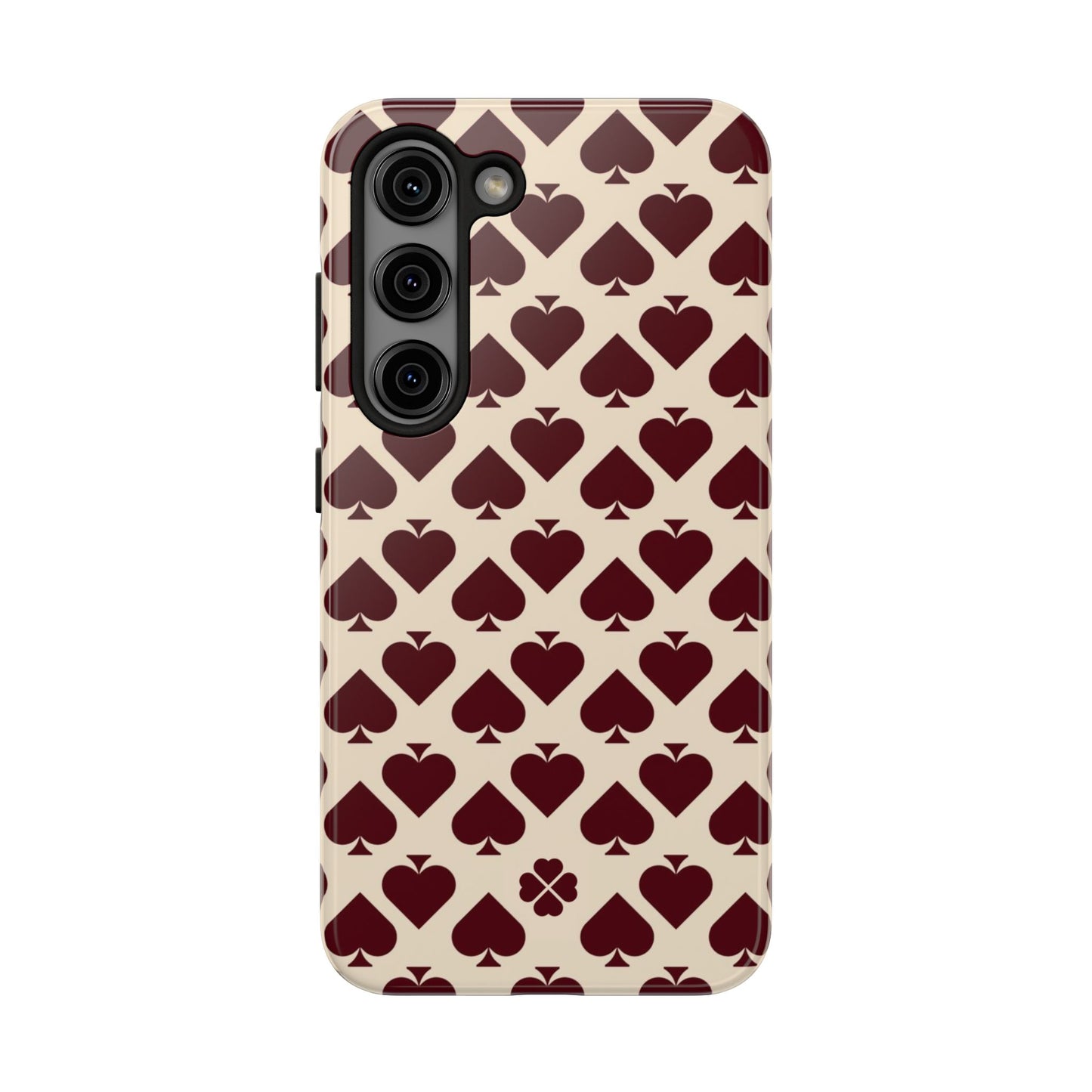 Maroon Spades Phone Case