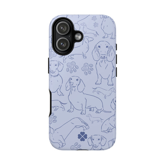 Dachshund Blue Phone Case