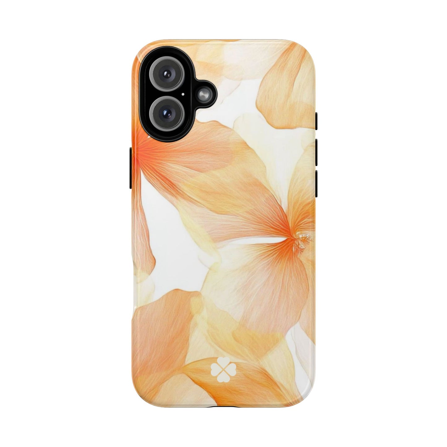 Orange Floral Phone Case