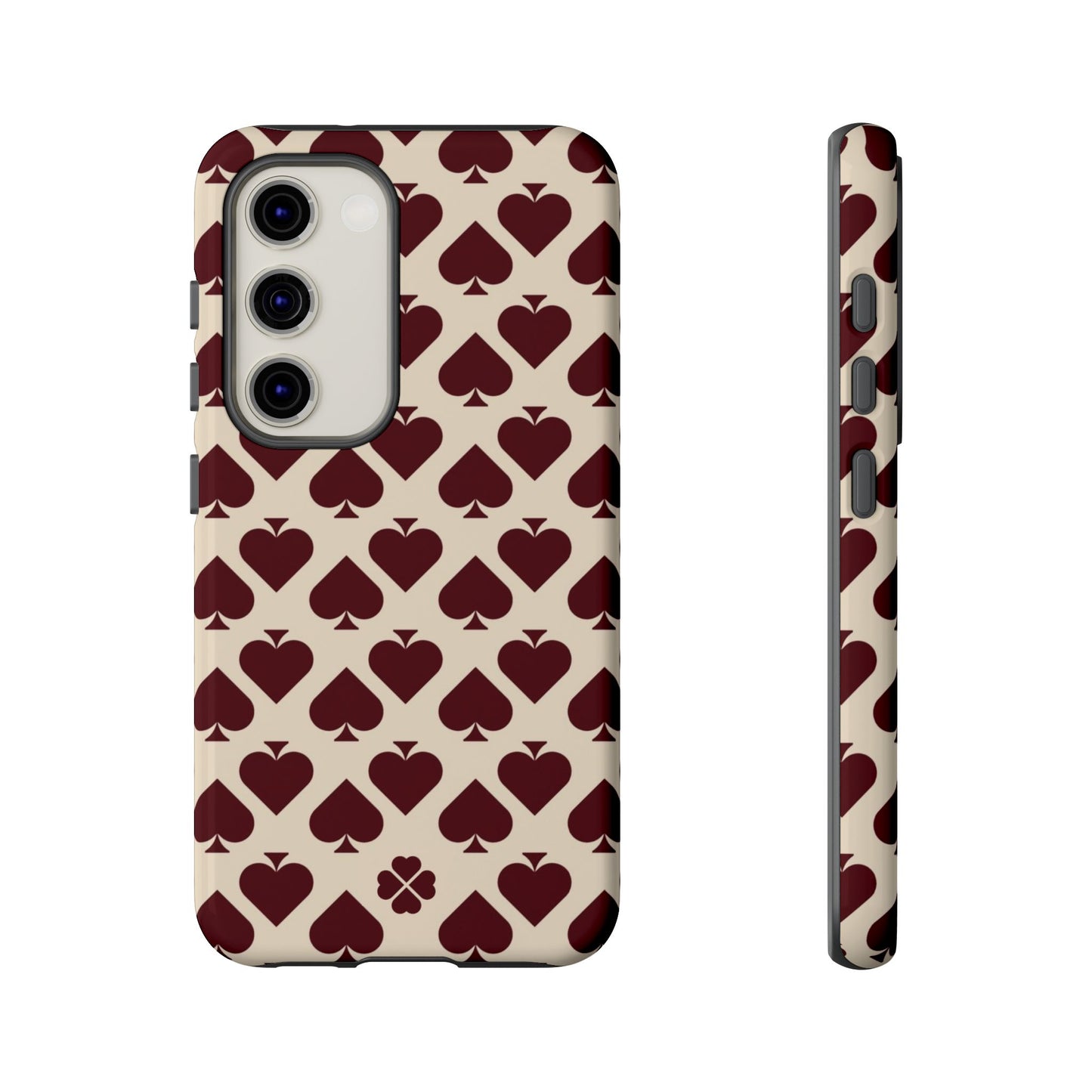 Maroon Spades Phone Case