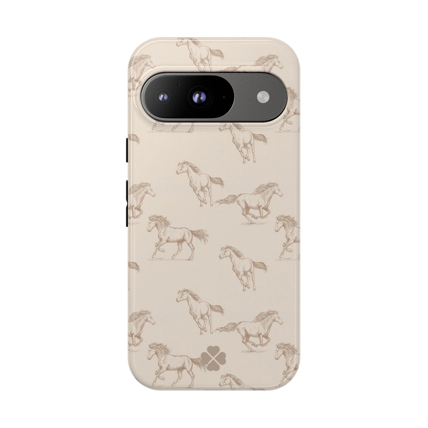 Beige Equestrian Phone Case
