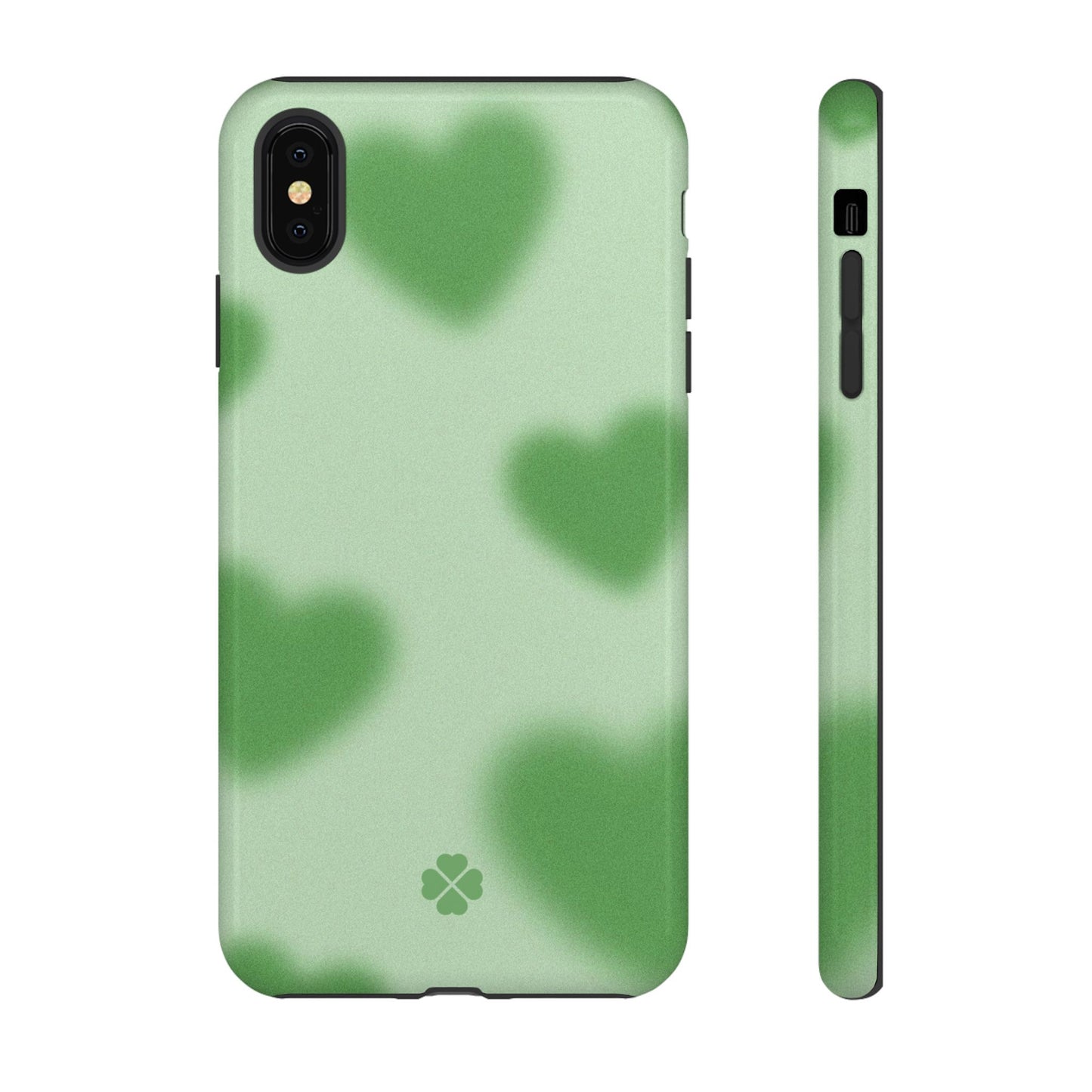 Green Hearts Phone Case