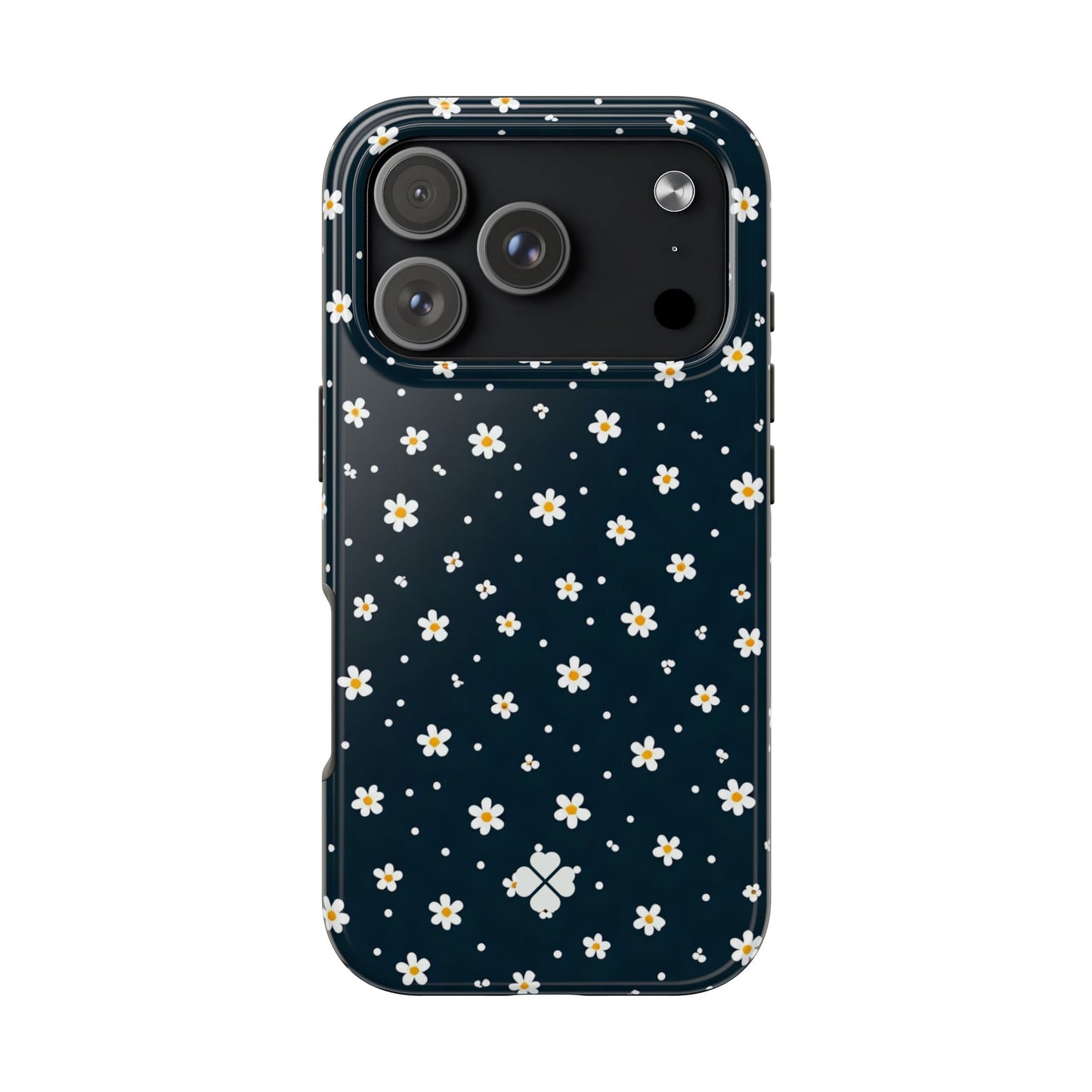 Navy Daisy Phone Case