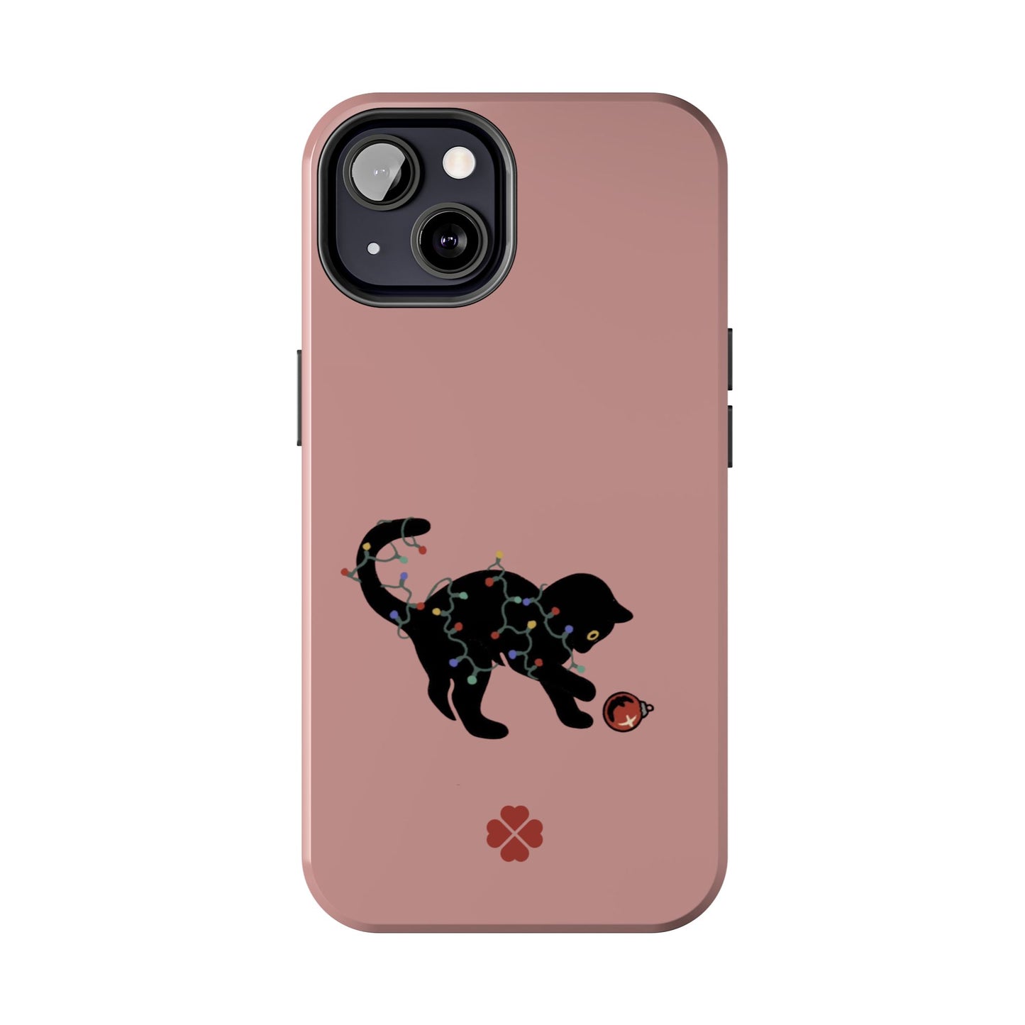 Kitty Christmas Lights Phone Case