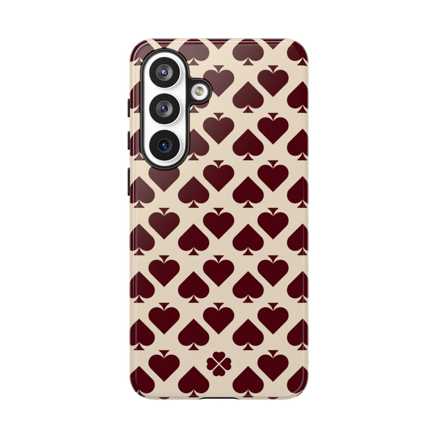 Maroon Spades Phone Case