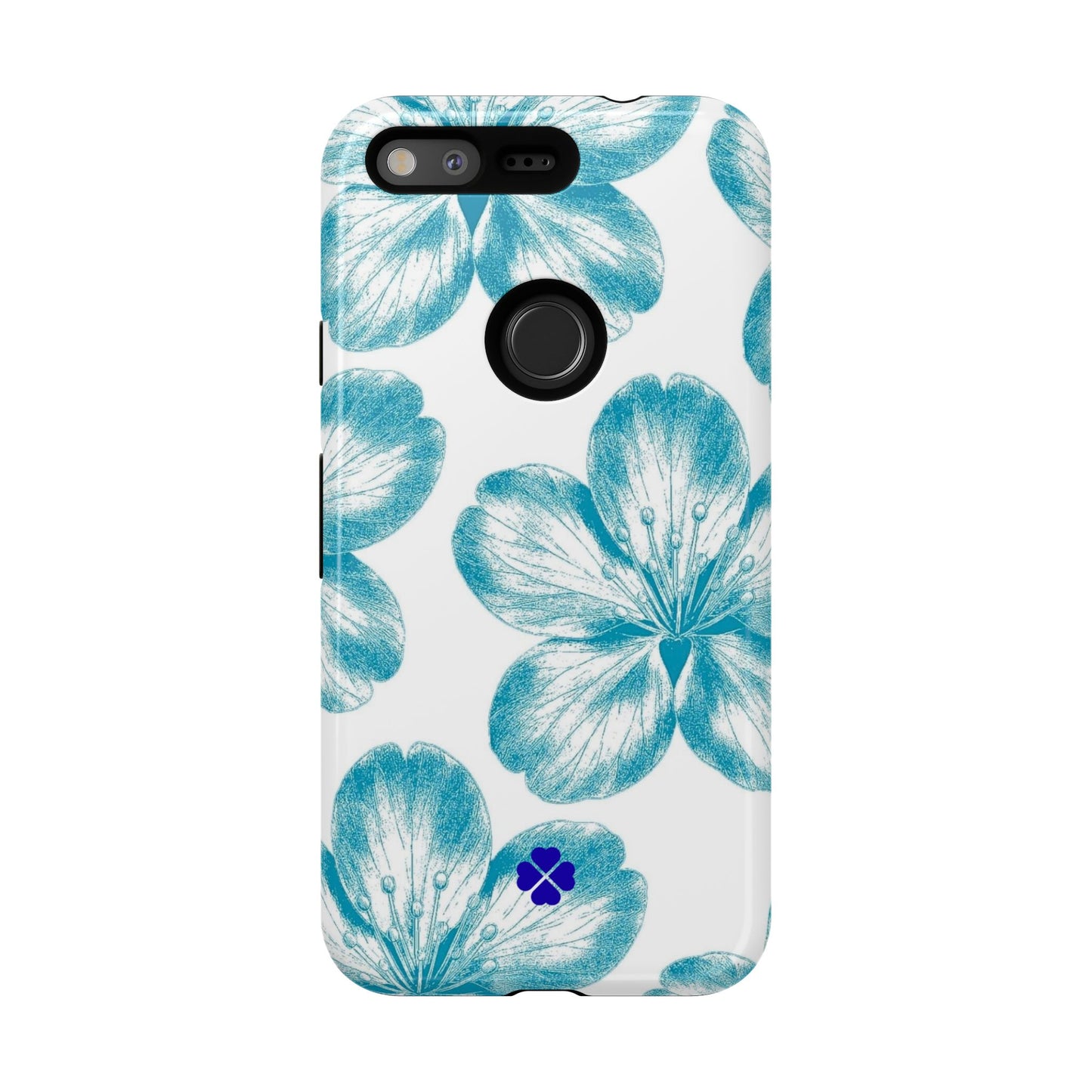 Blue Hibiscus Phone Case