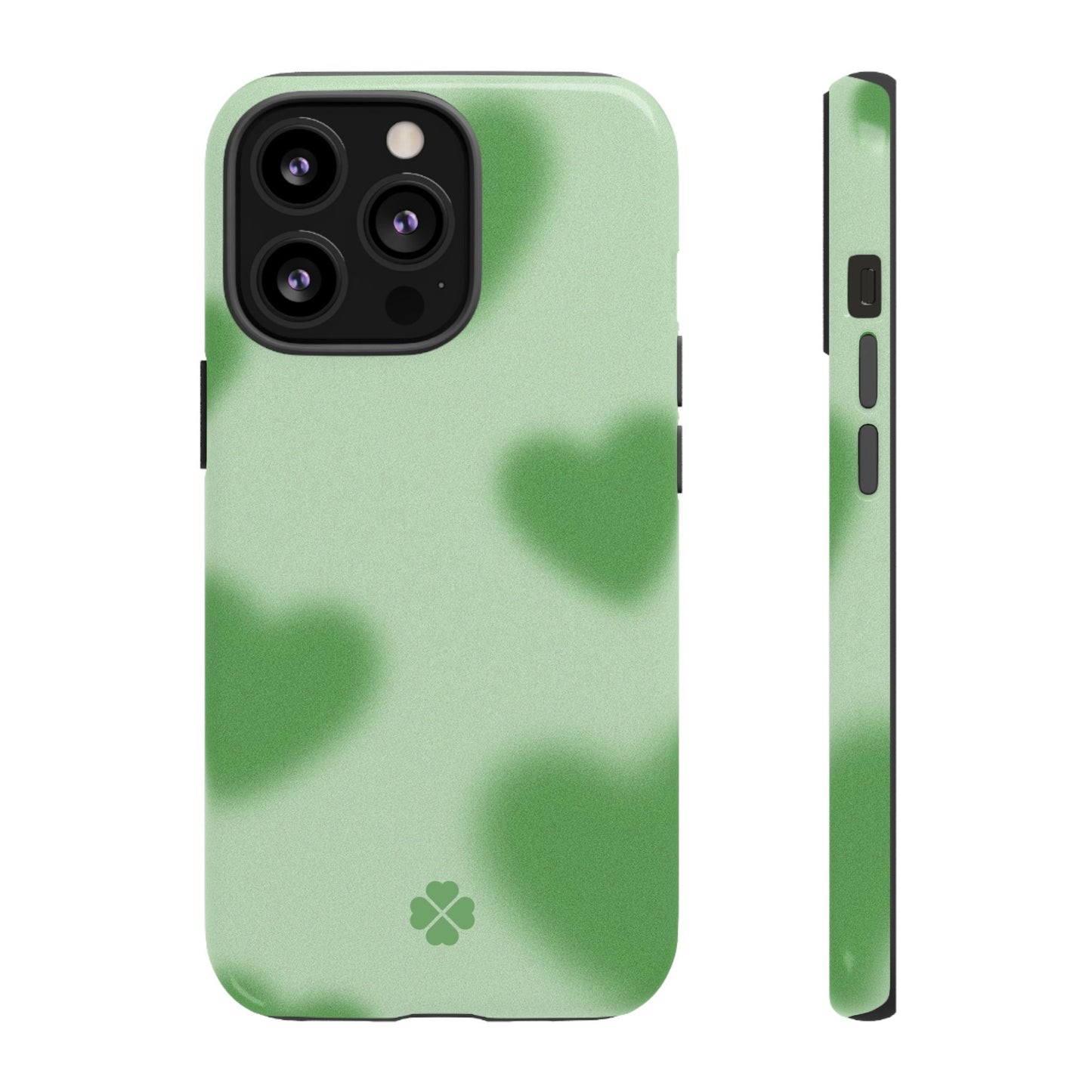 Green Hearts Phone Case