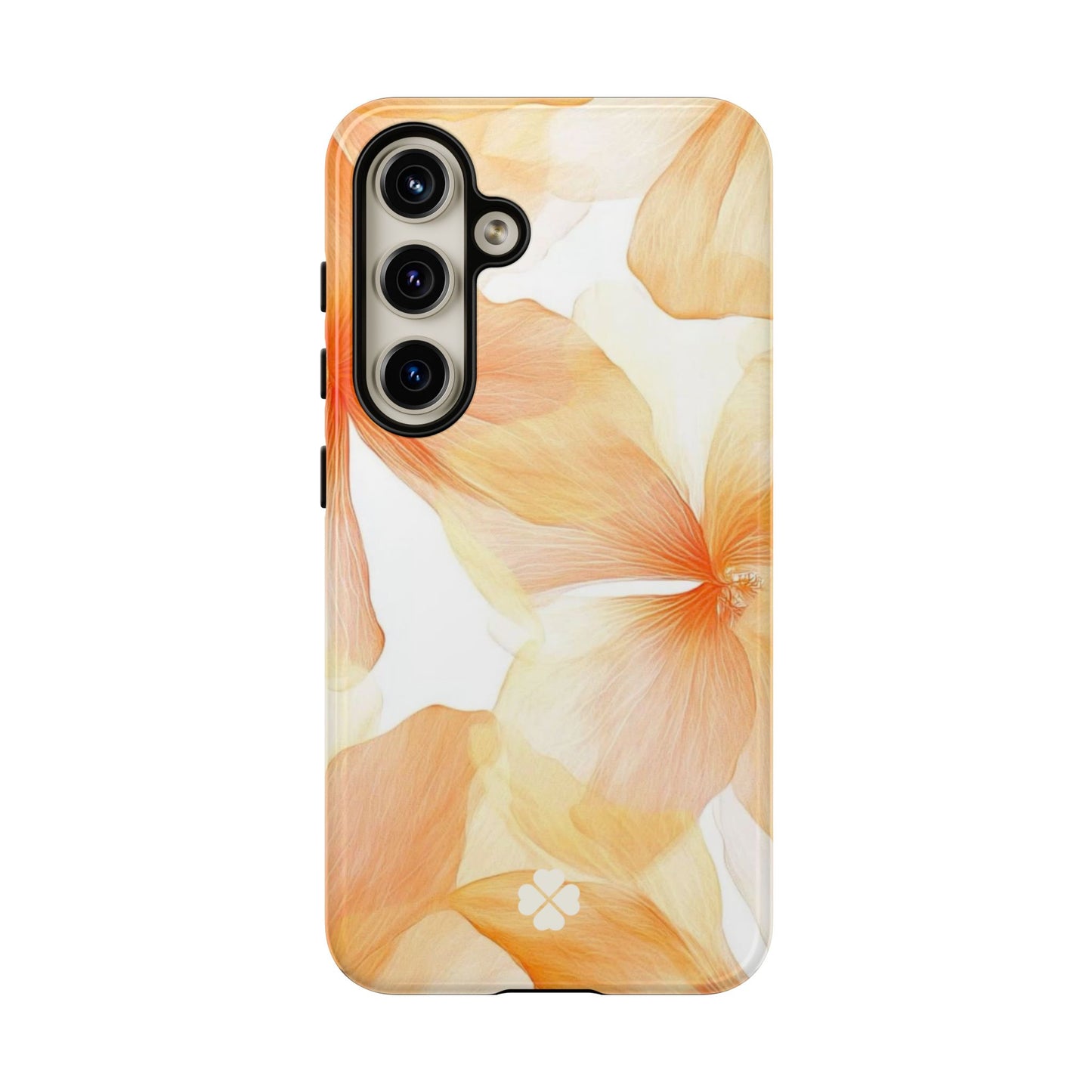 Orange Floral Phone Case