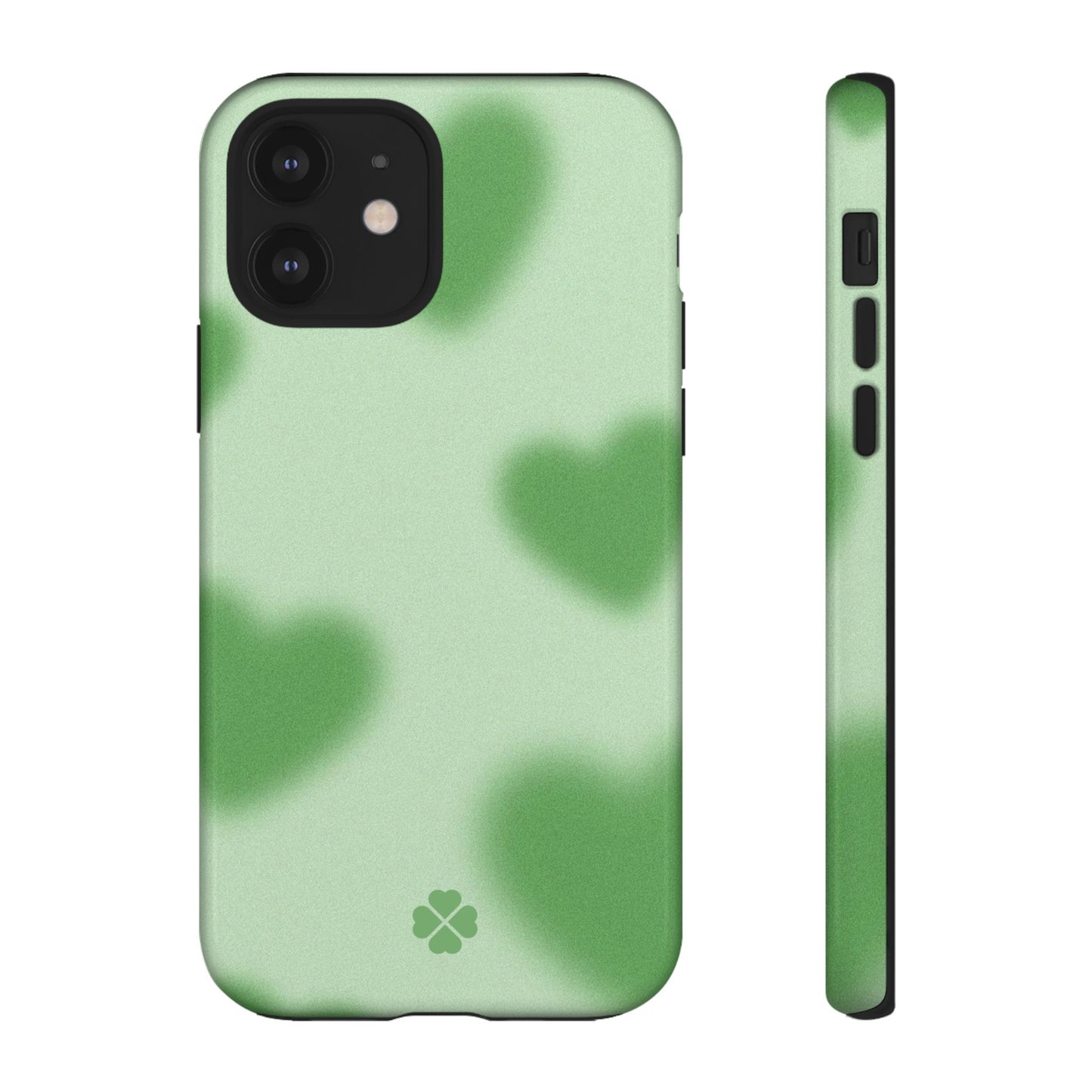 Green Hearts Phone Case