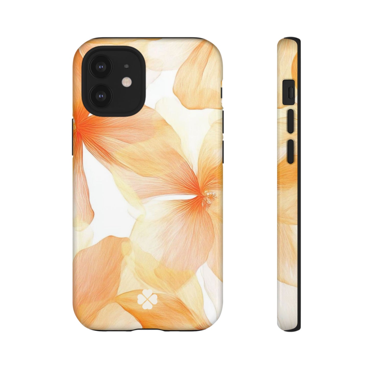 Orange Floral Phone Case