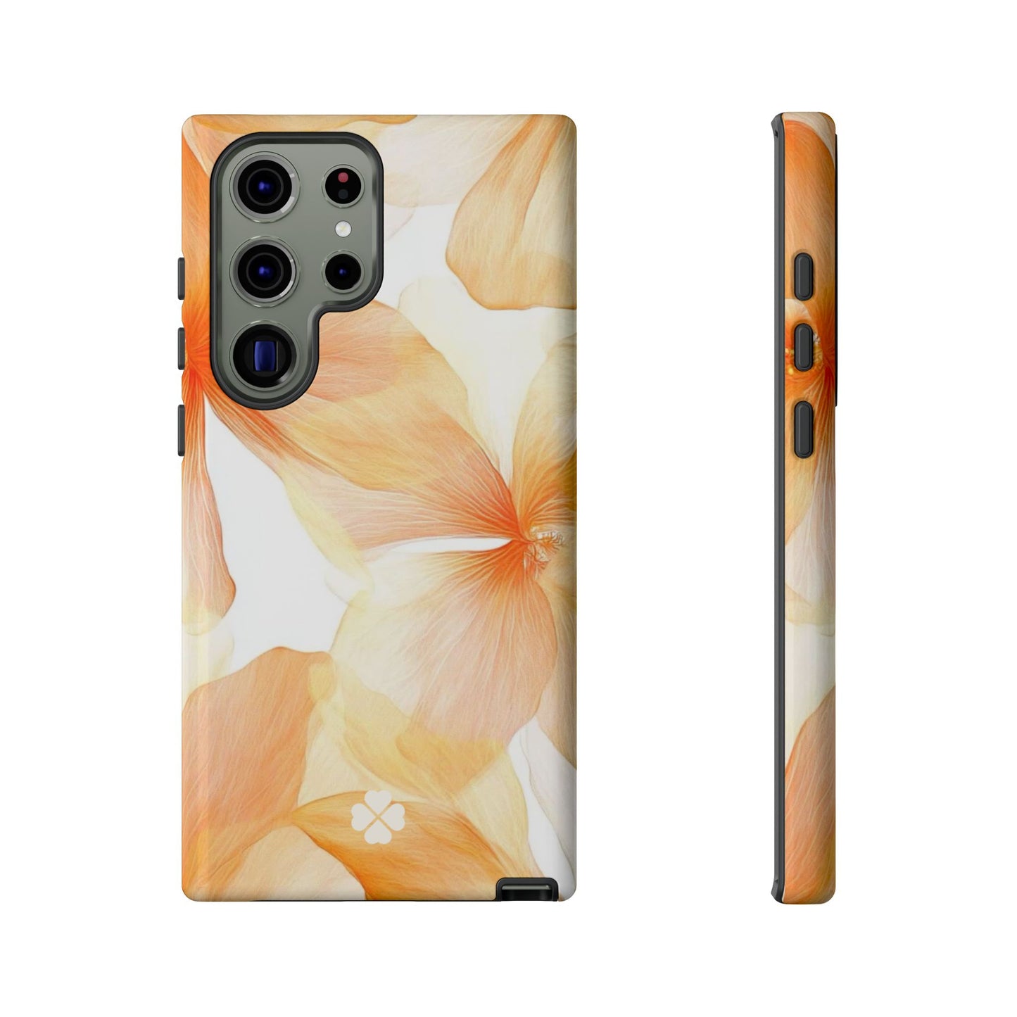 Orange Floral Phone Case