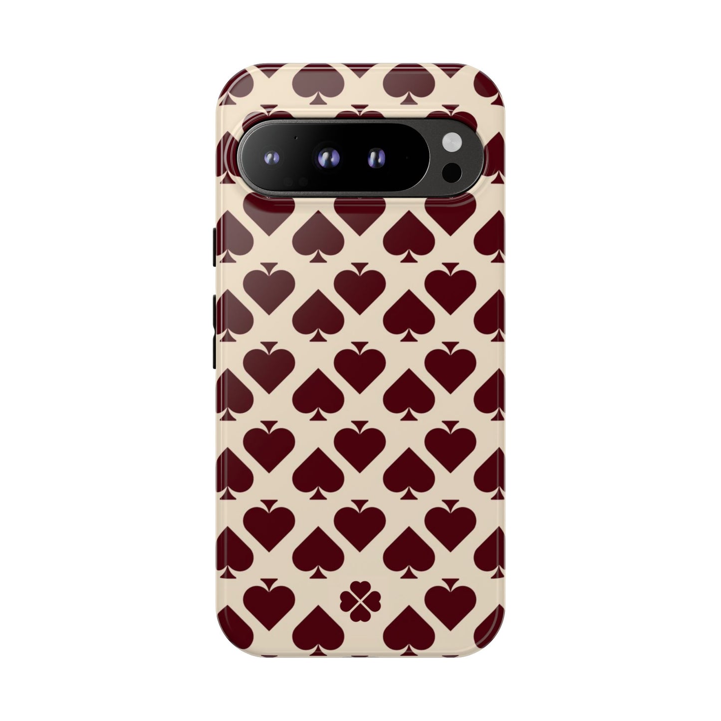 Maroon Spades Phone Case