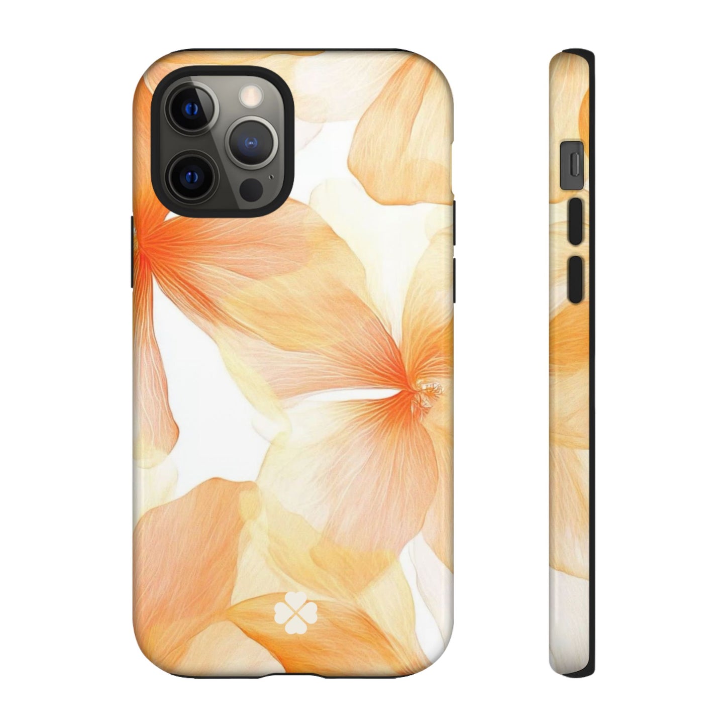 Orange Floral Phone Case