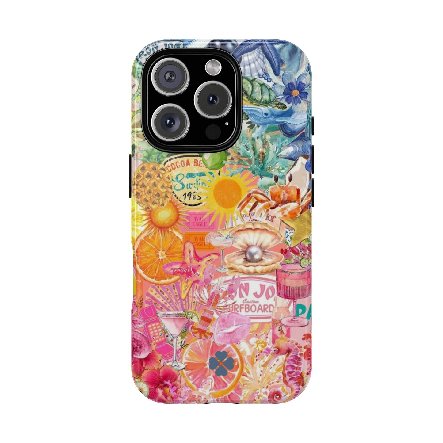 Rainbow Summer Collage Phone Case