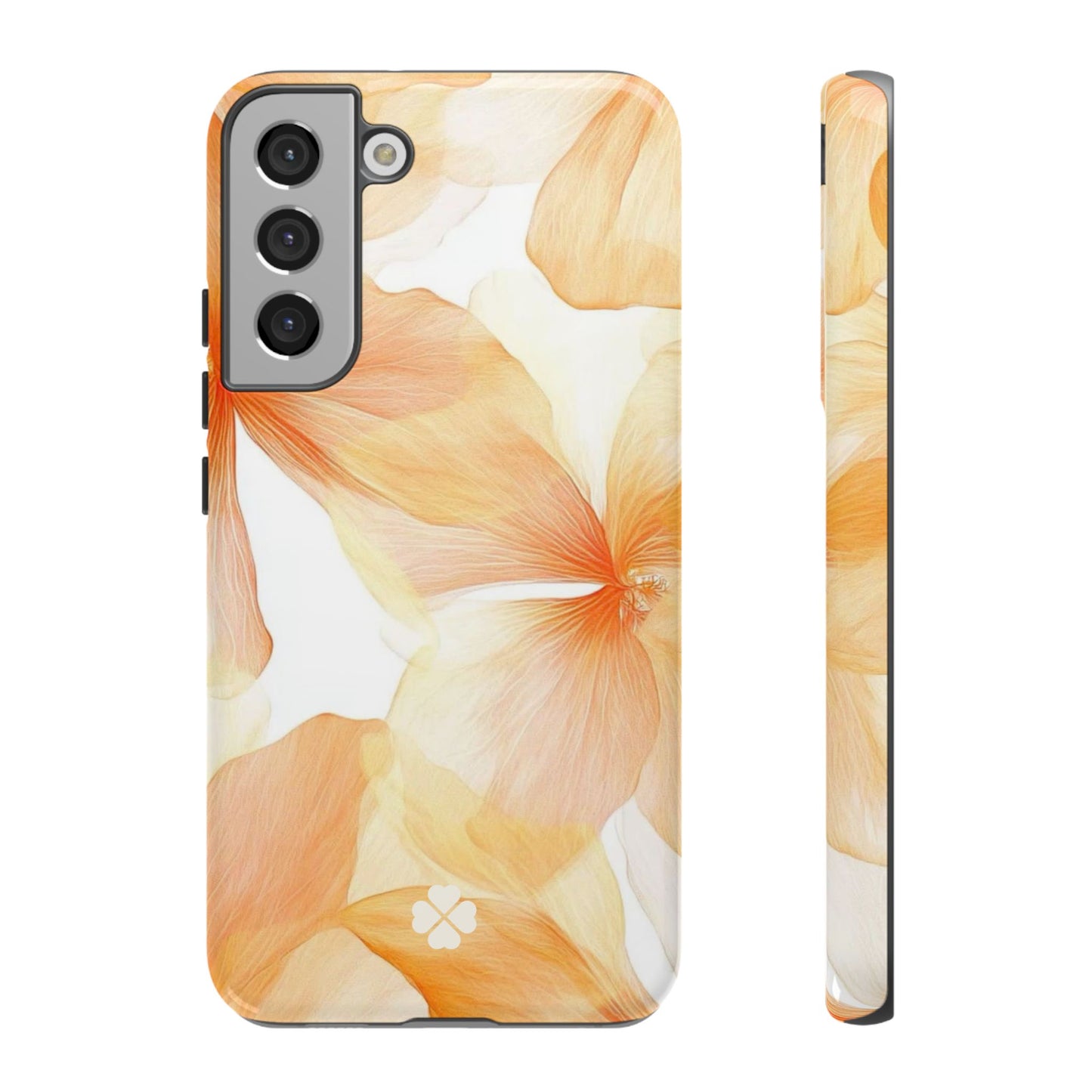 Orange Floral Phone Case