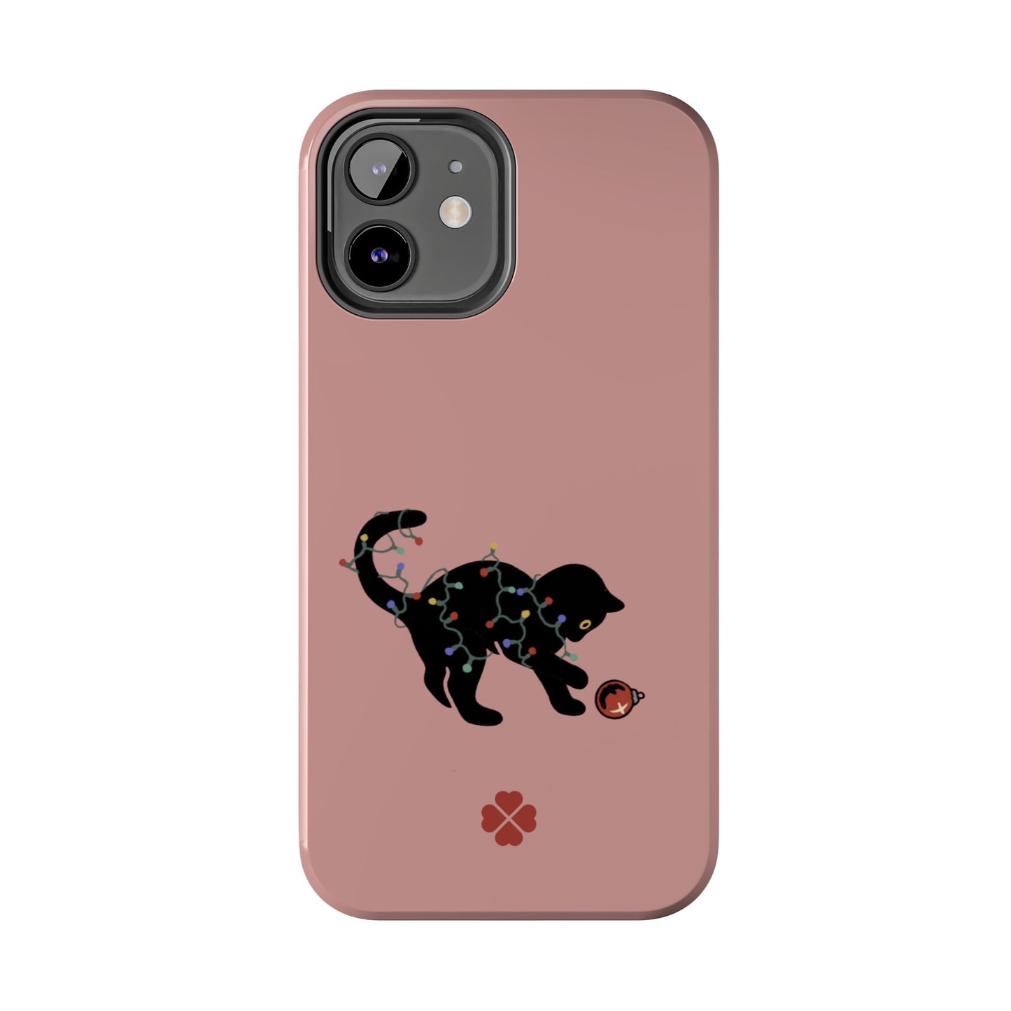 Kitty Christmas Lights Phone Case