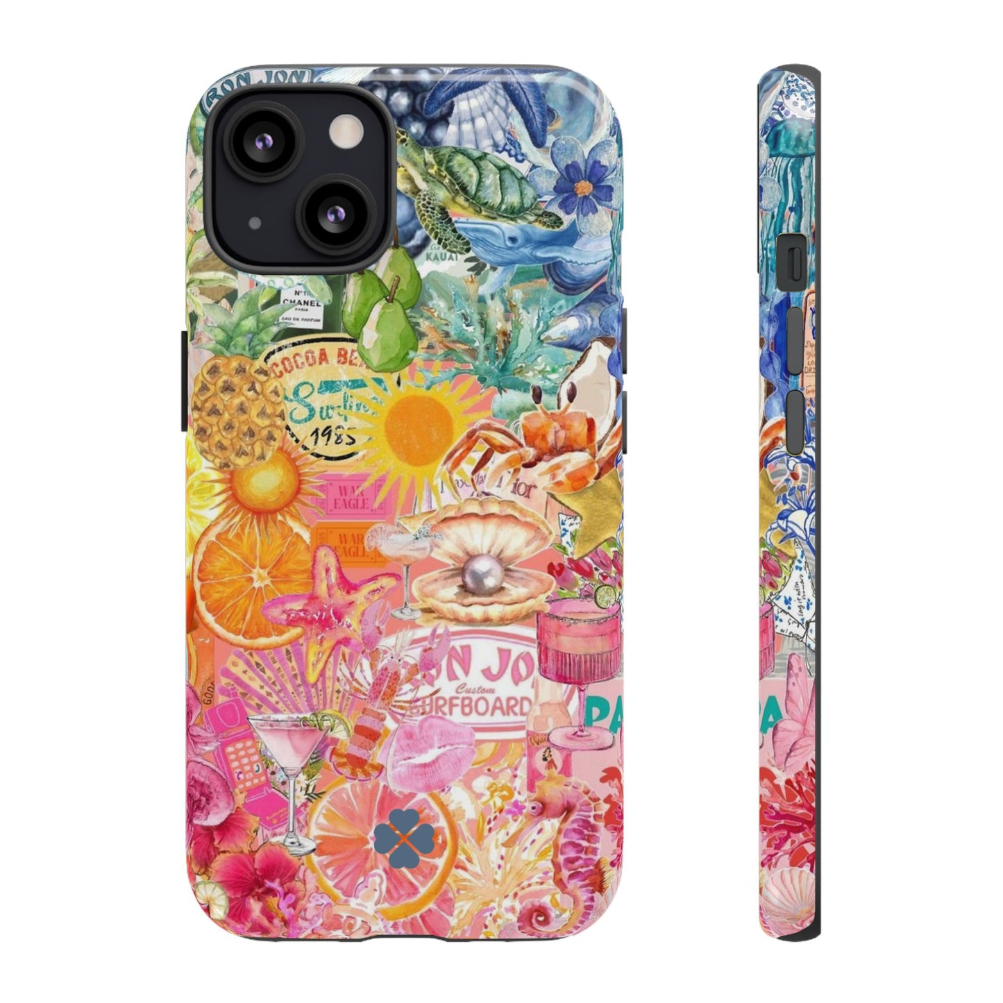 Rainbow Summer Collage Phone Case