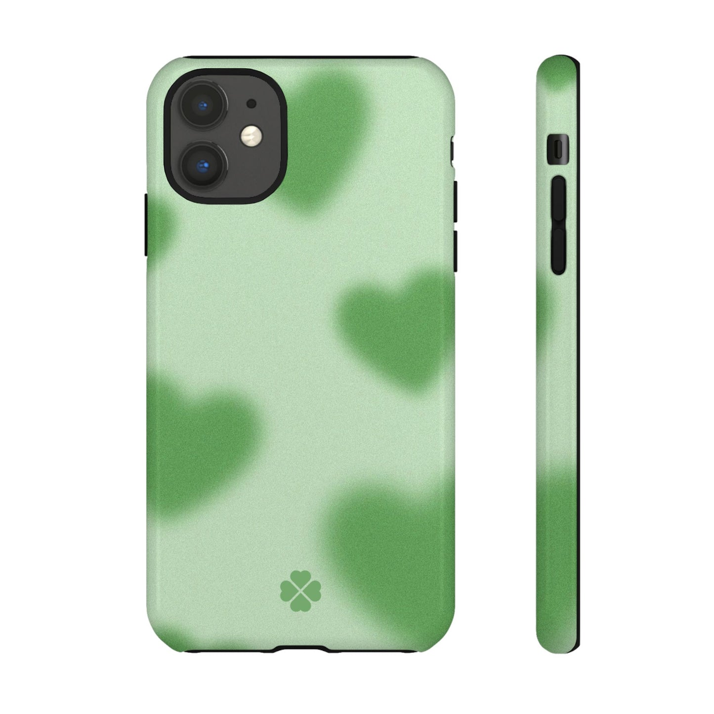 Green Hearts Phone Case
