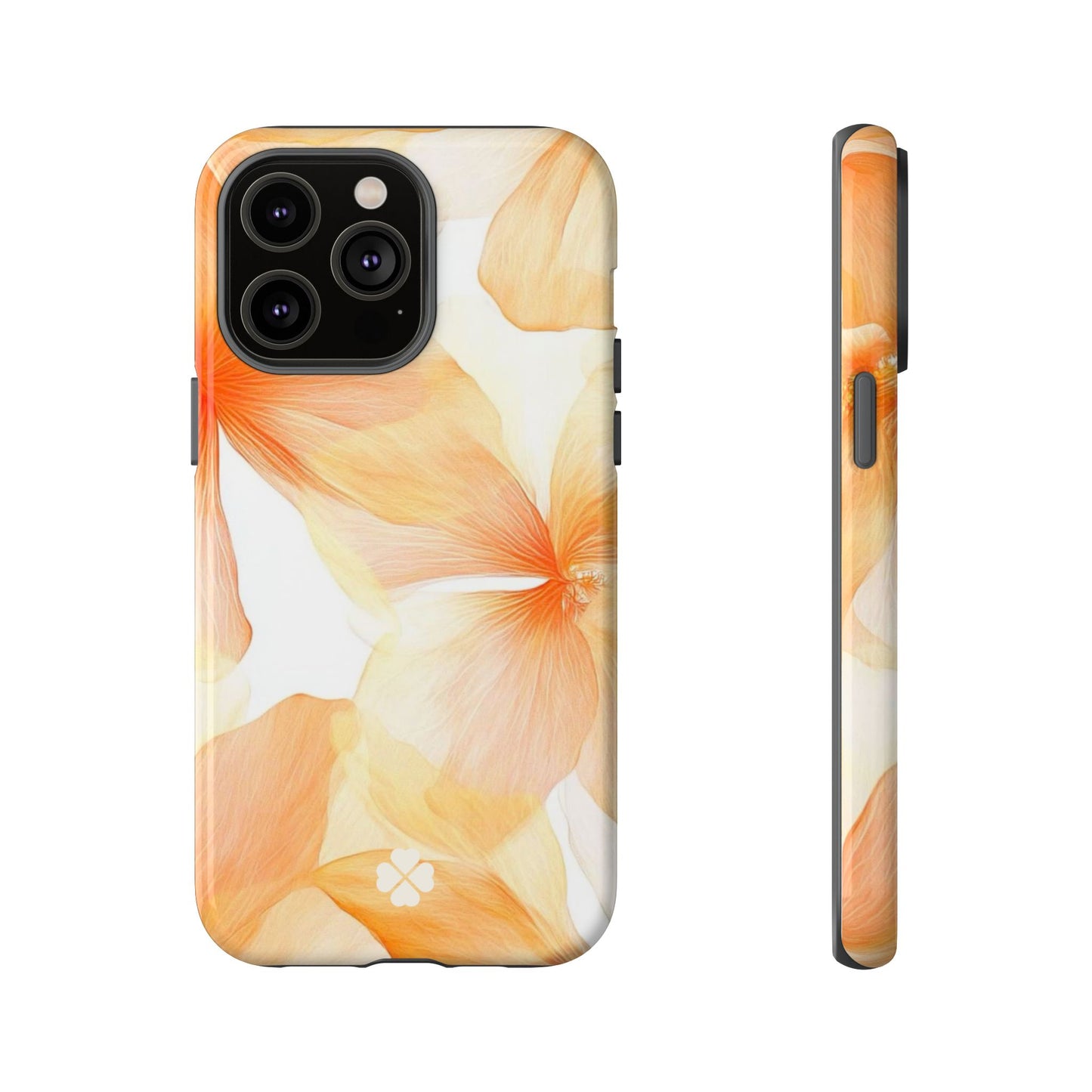 Orange Floral Phone Case