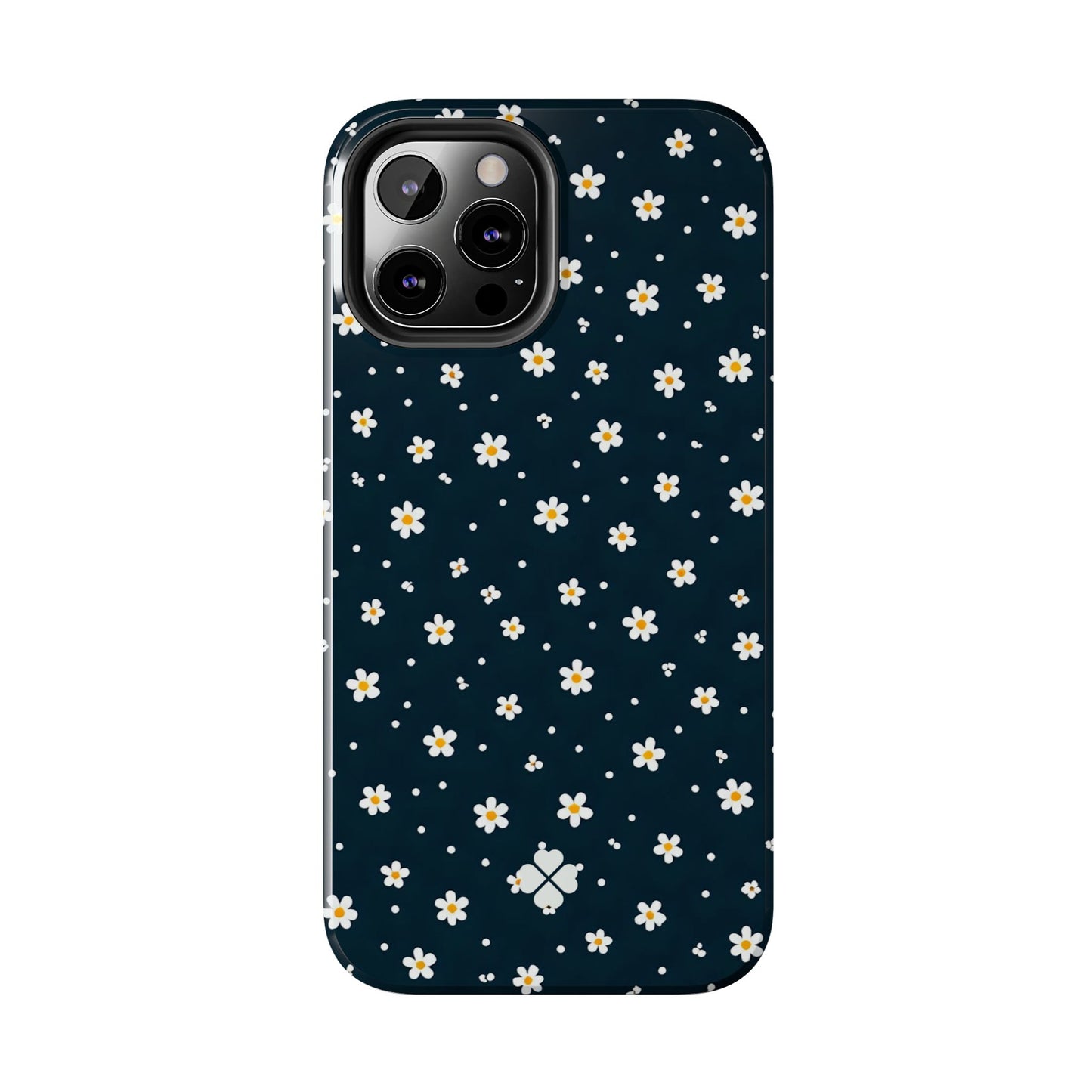 Navy Daisy Phone Case