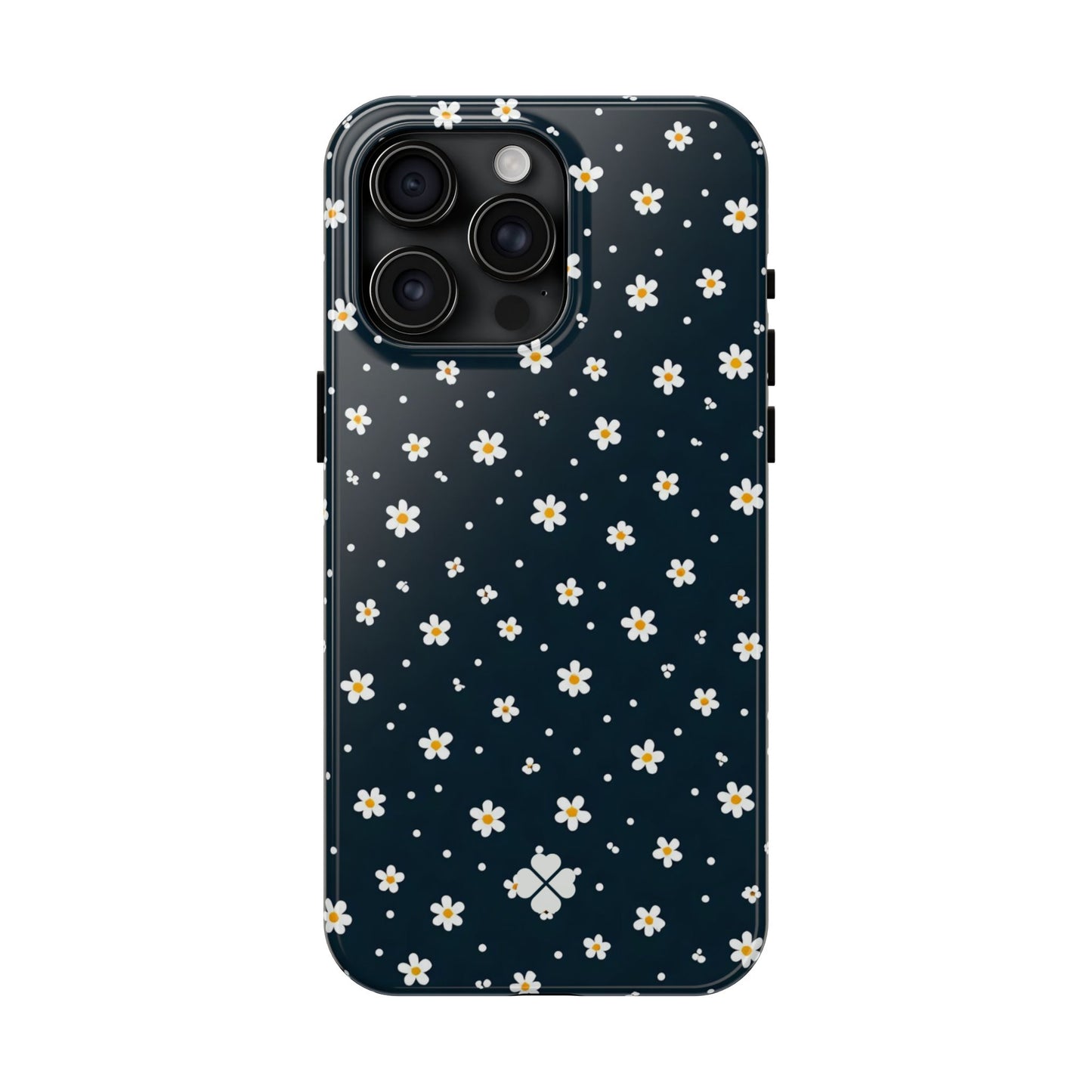 Navy Daisy Phone Case