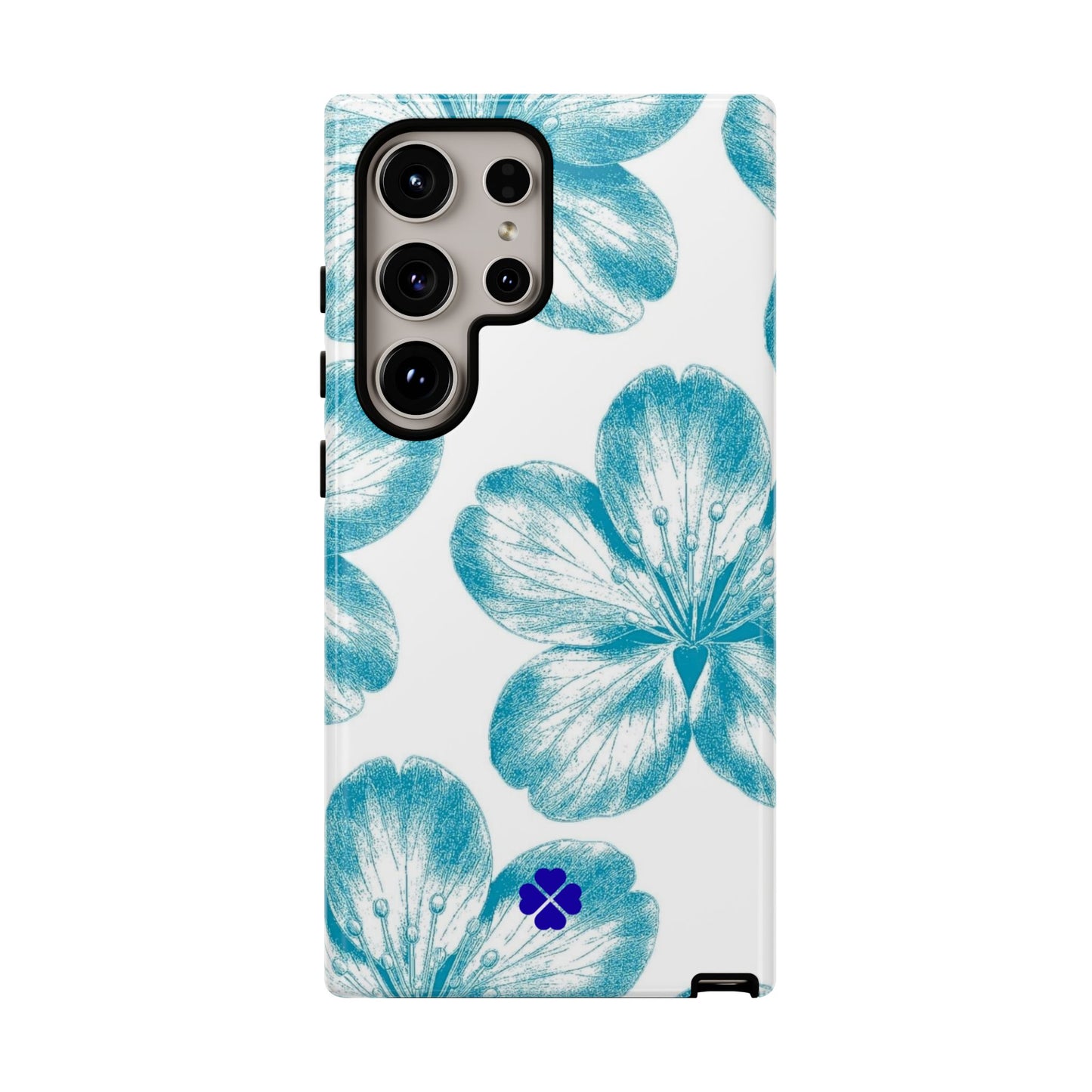 Blue Hibiscus Phone Case