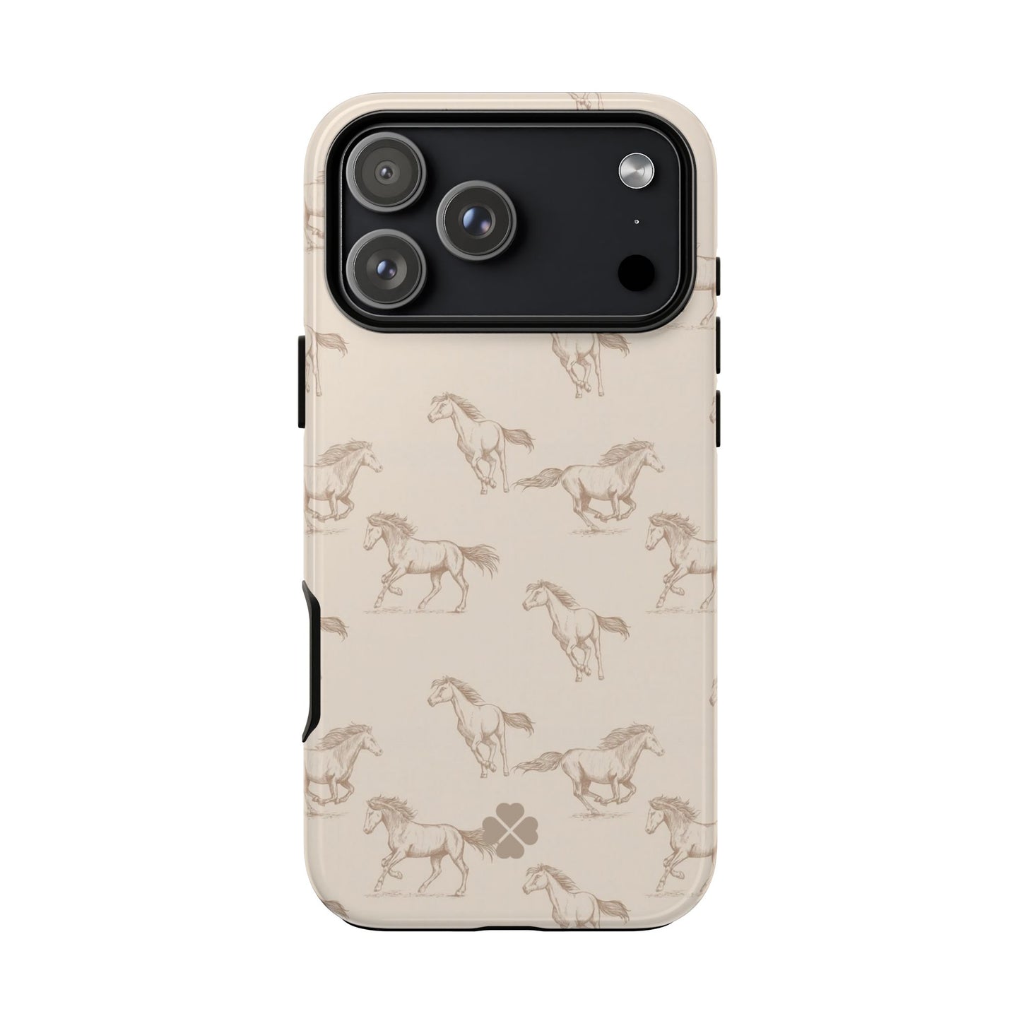 Beige Equestrian Phone Case