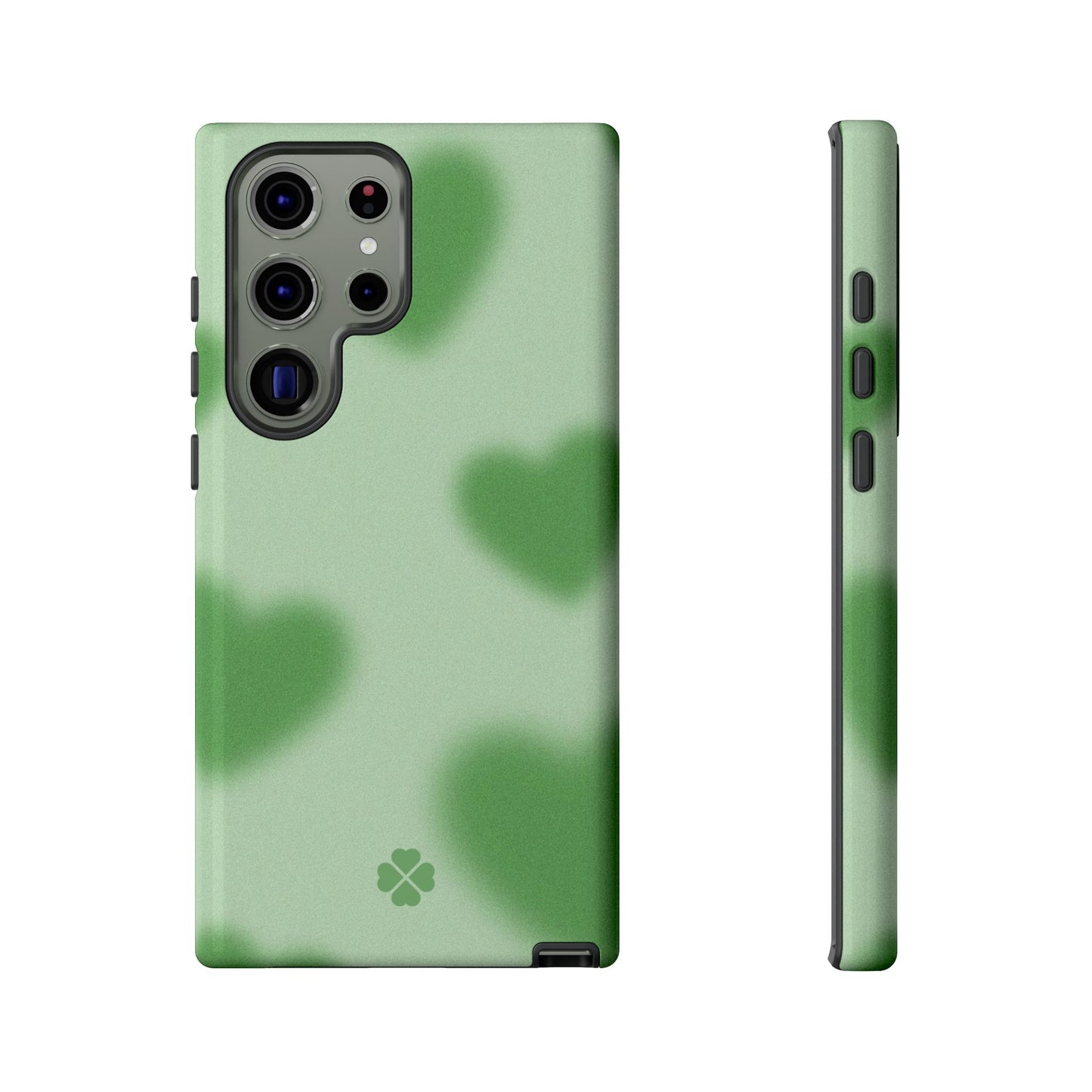 Green Hearts Phone Case