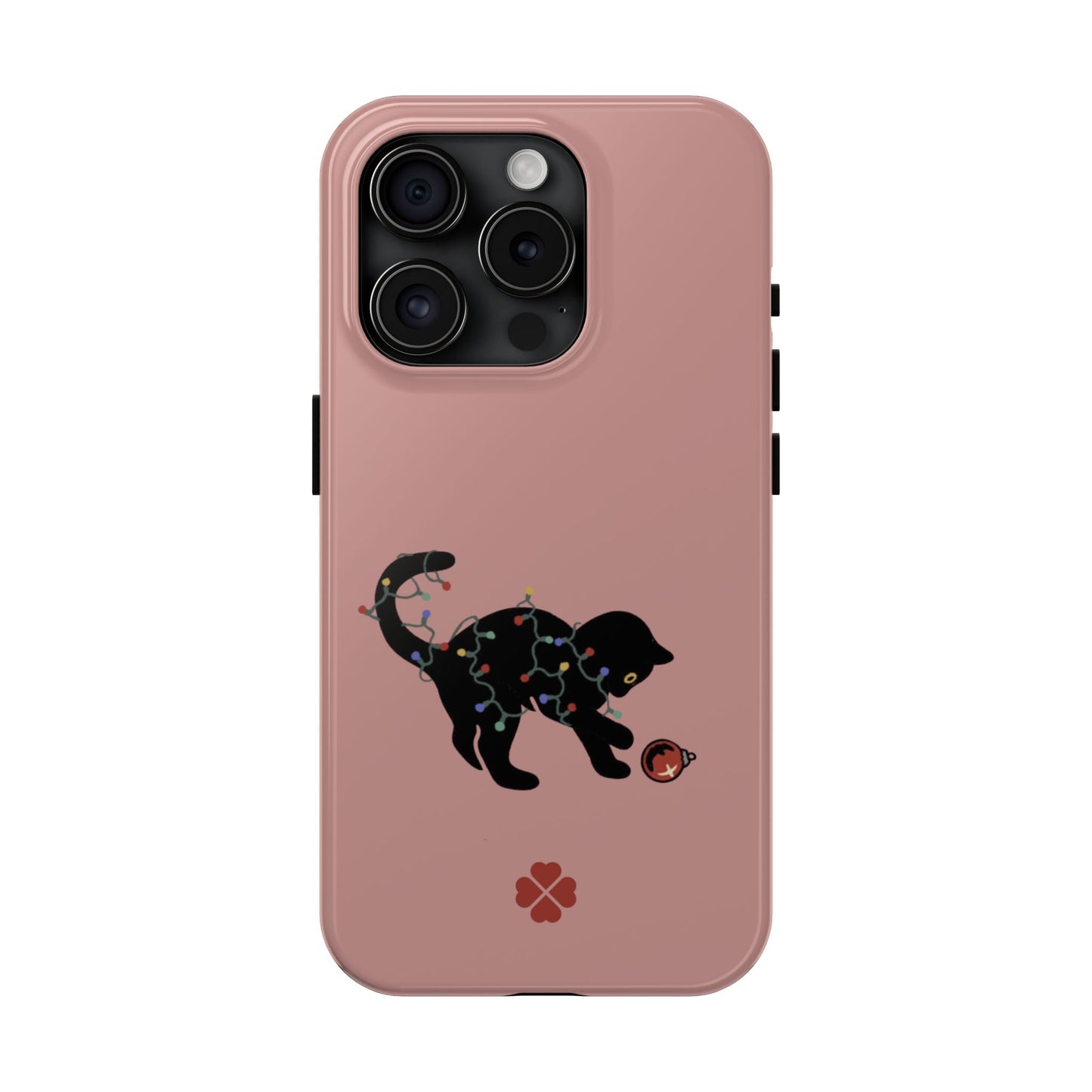 Kitty Christmas Lights Phone Case