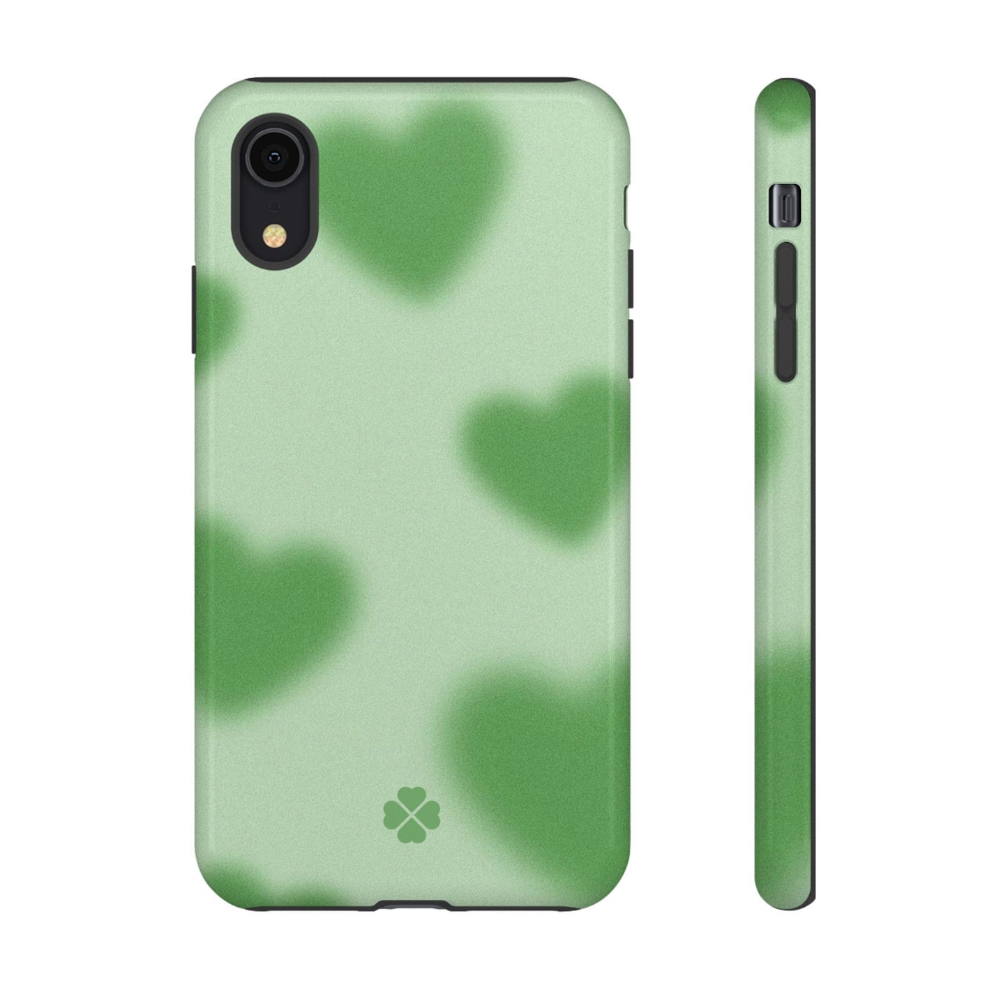 Green Hearts Phone Case