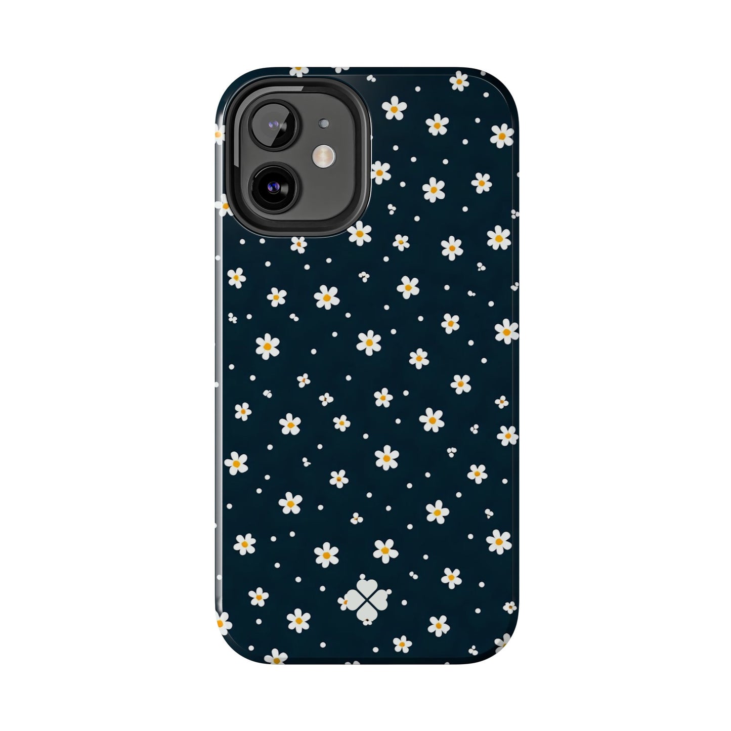 Navy Daisy Phone Case
