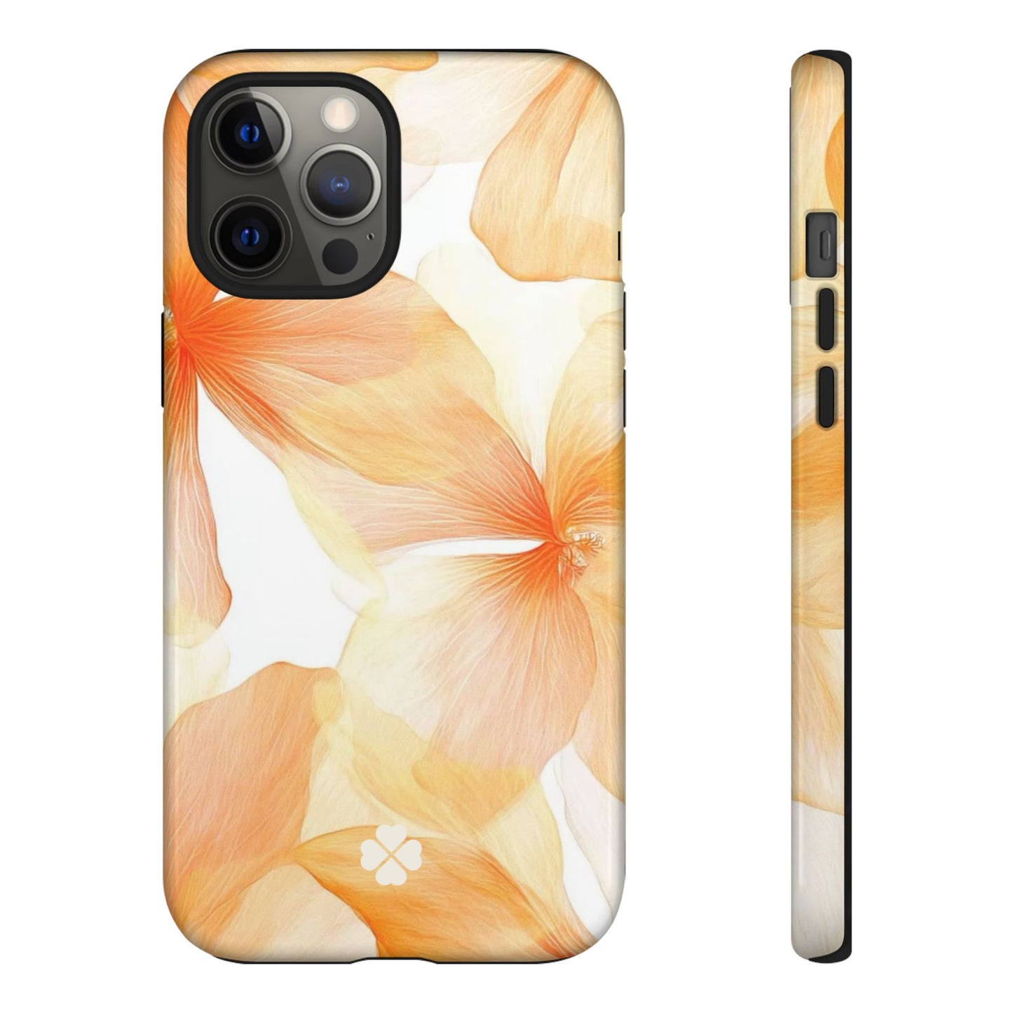 Orange Floral Phone Case