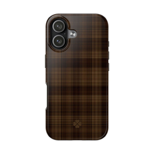 Brown Flannel Phone Case