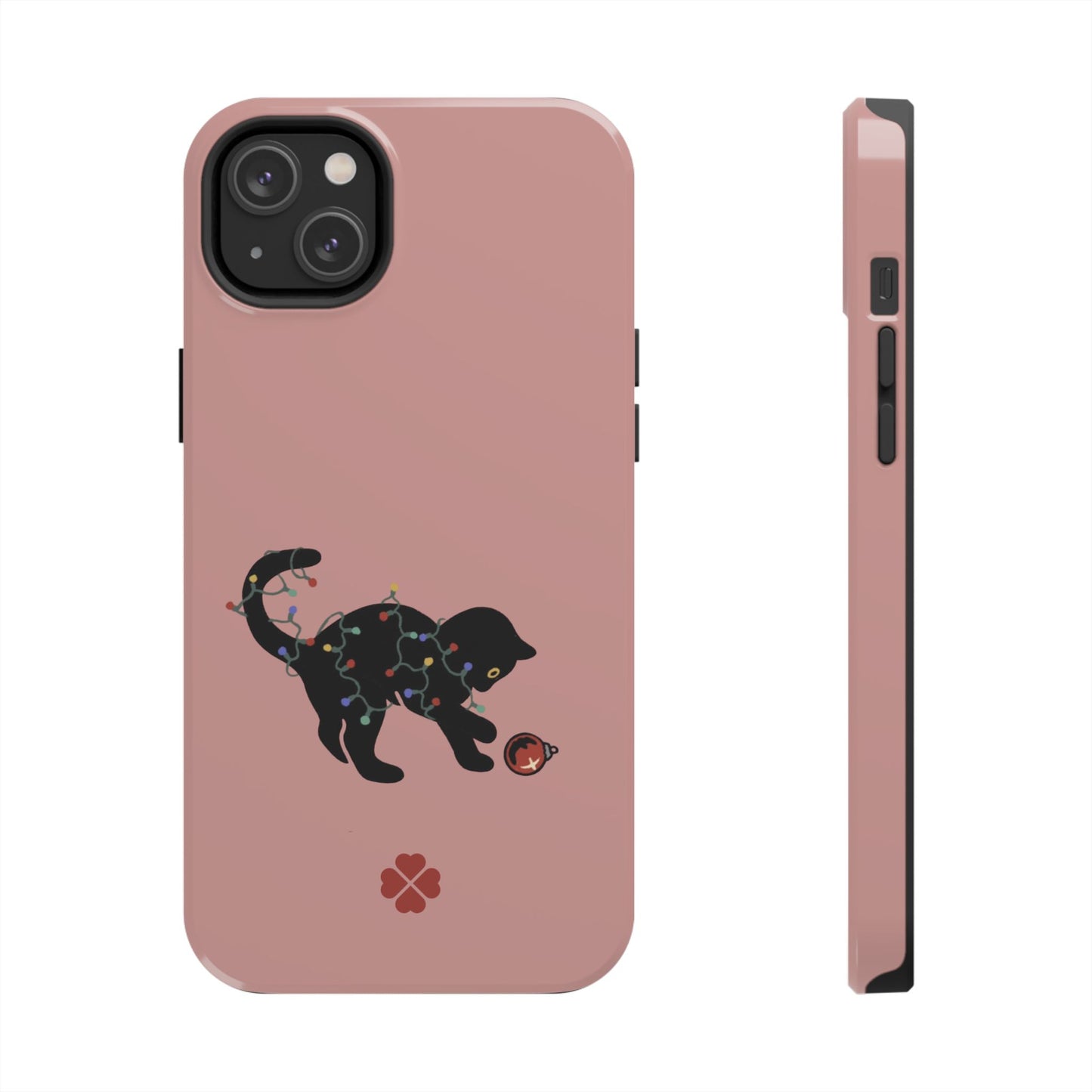 Kitty Christmas Lights Phone Case