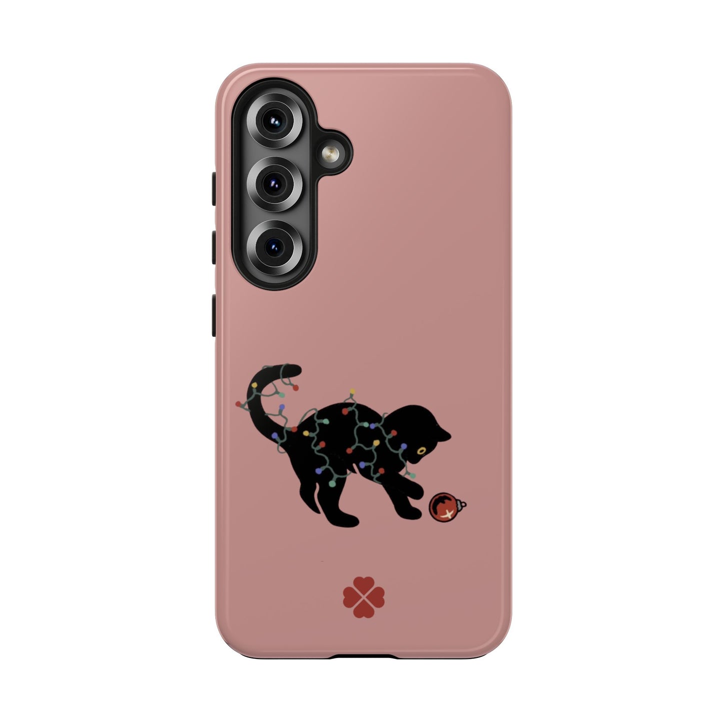 Kitty Christmas Lights Phone Case