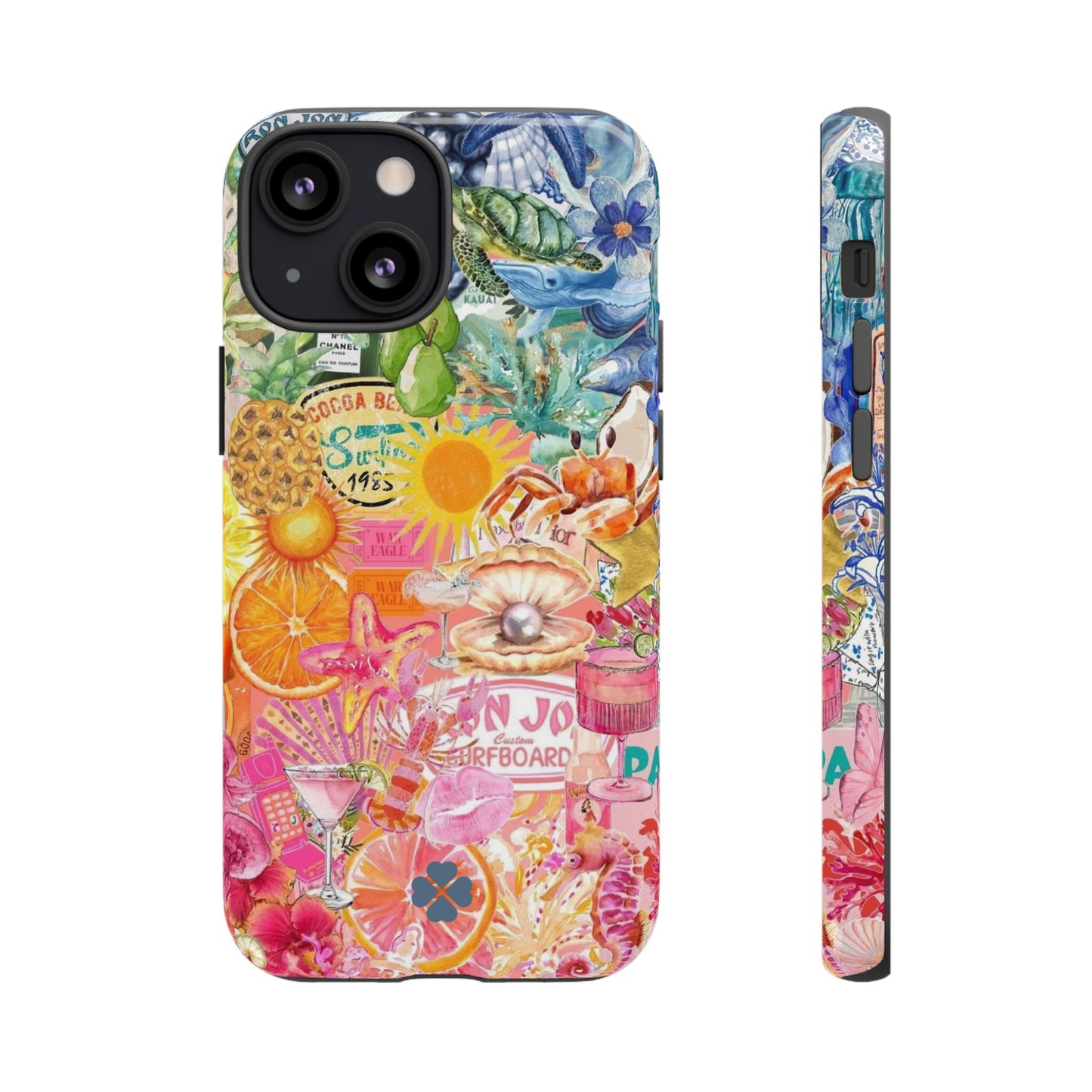 Rainbow Summer Collage Phone Case
