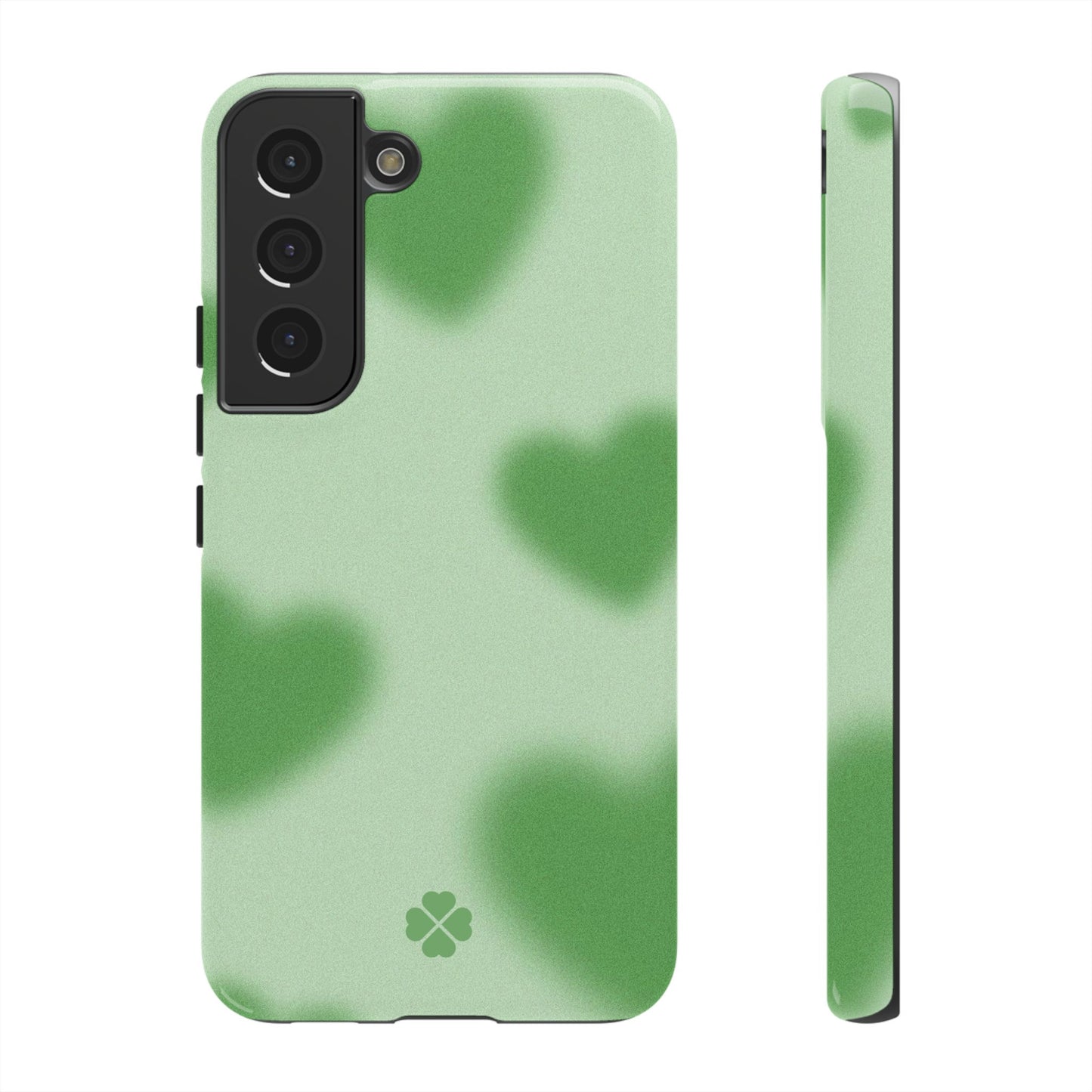 Green Hearts Phone Case