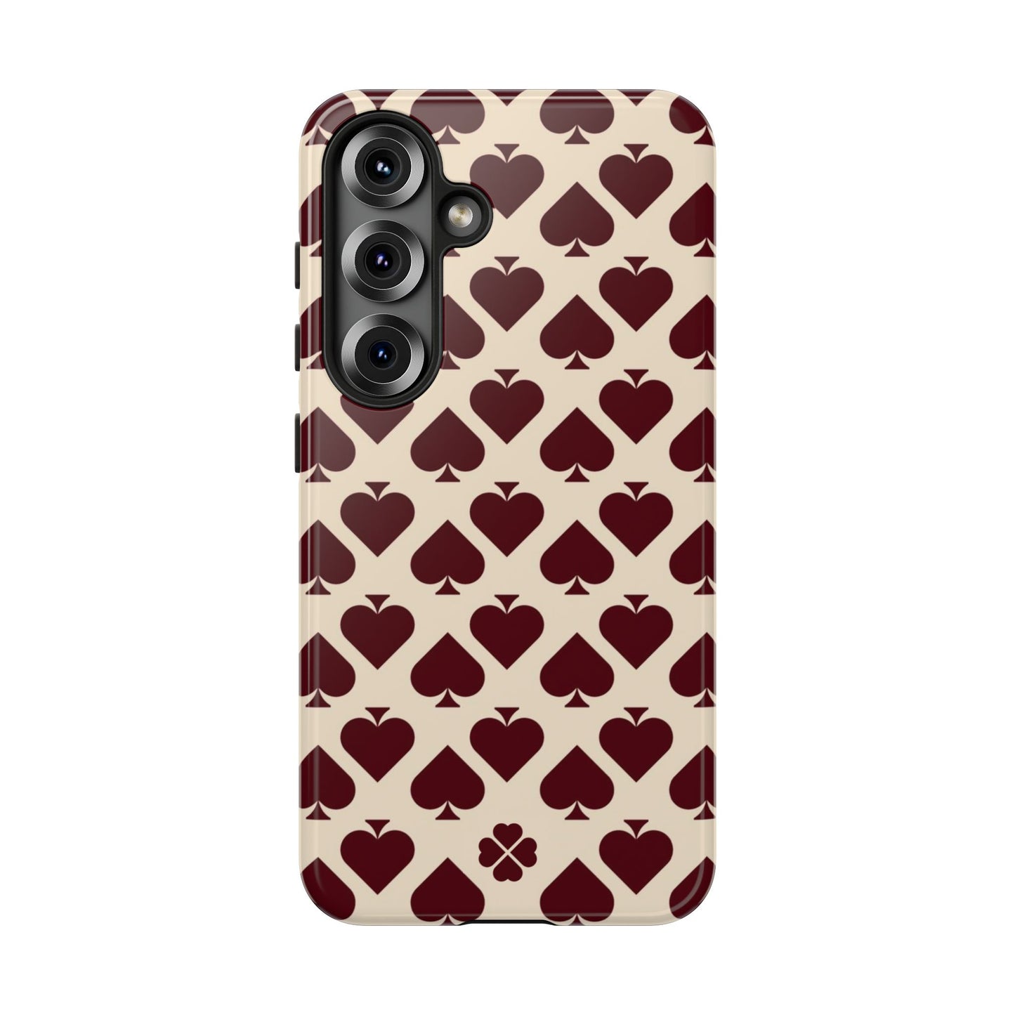 Maroon Spades Phone Case