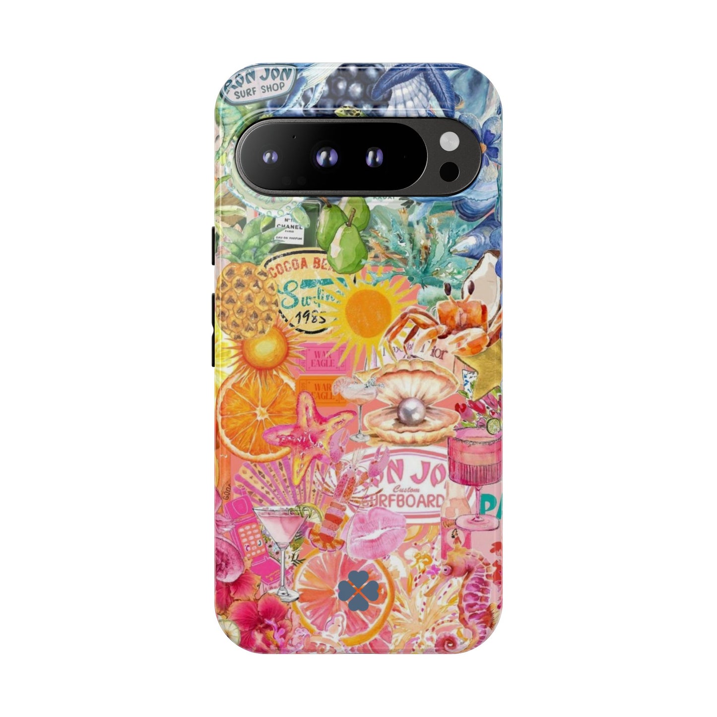Rainbow Summer Collage Phone Case