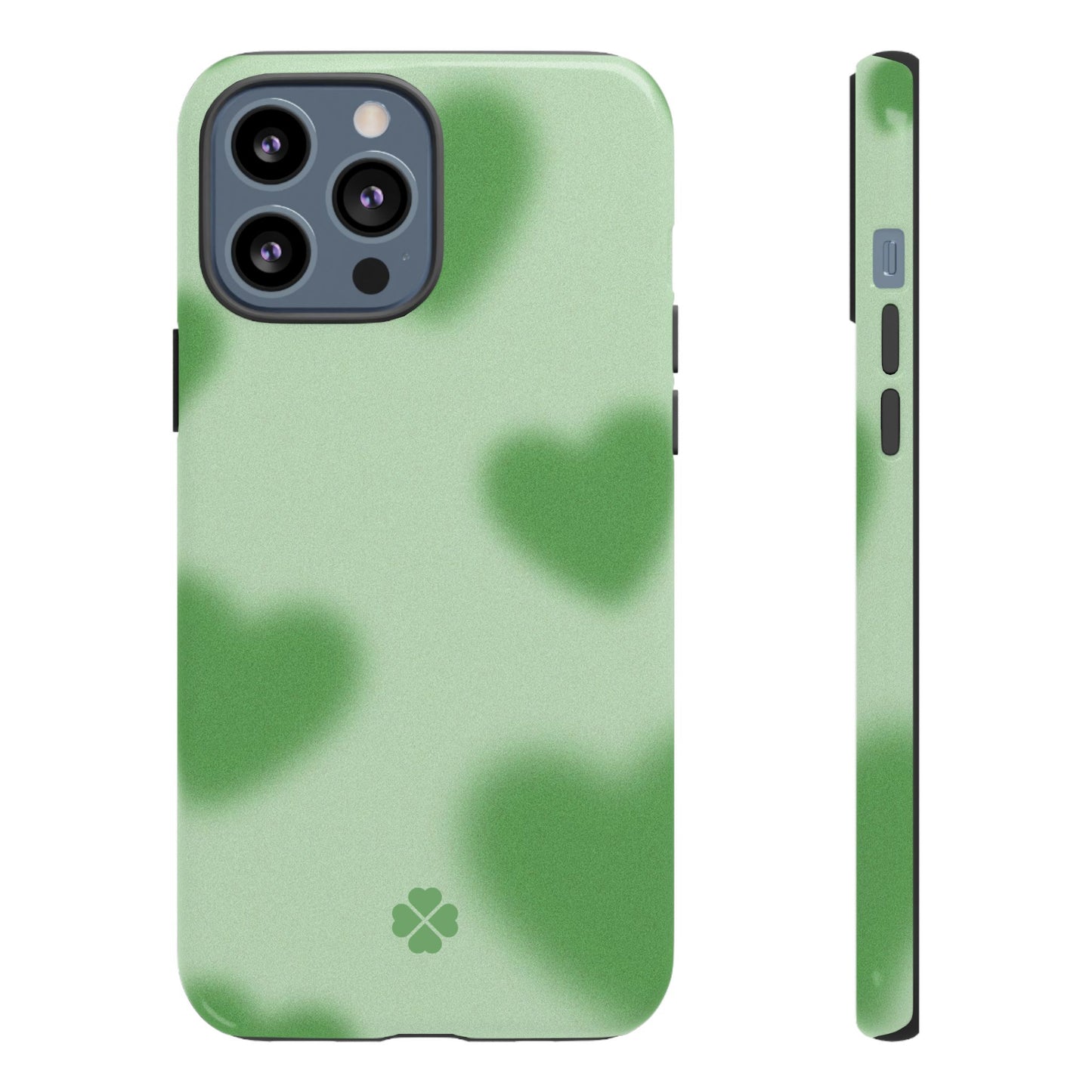 Green Hearts Phone Case