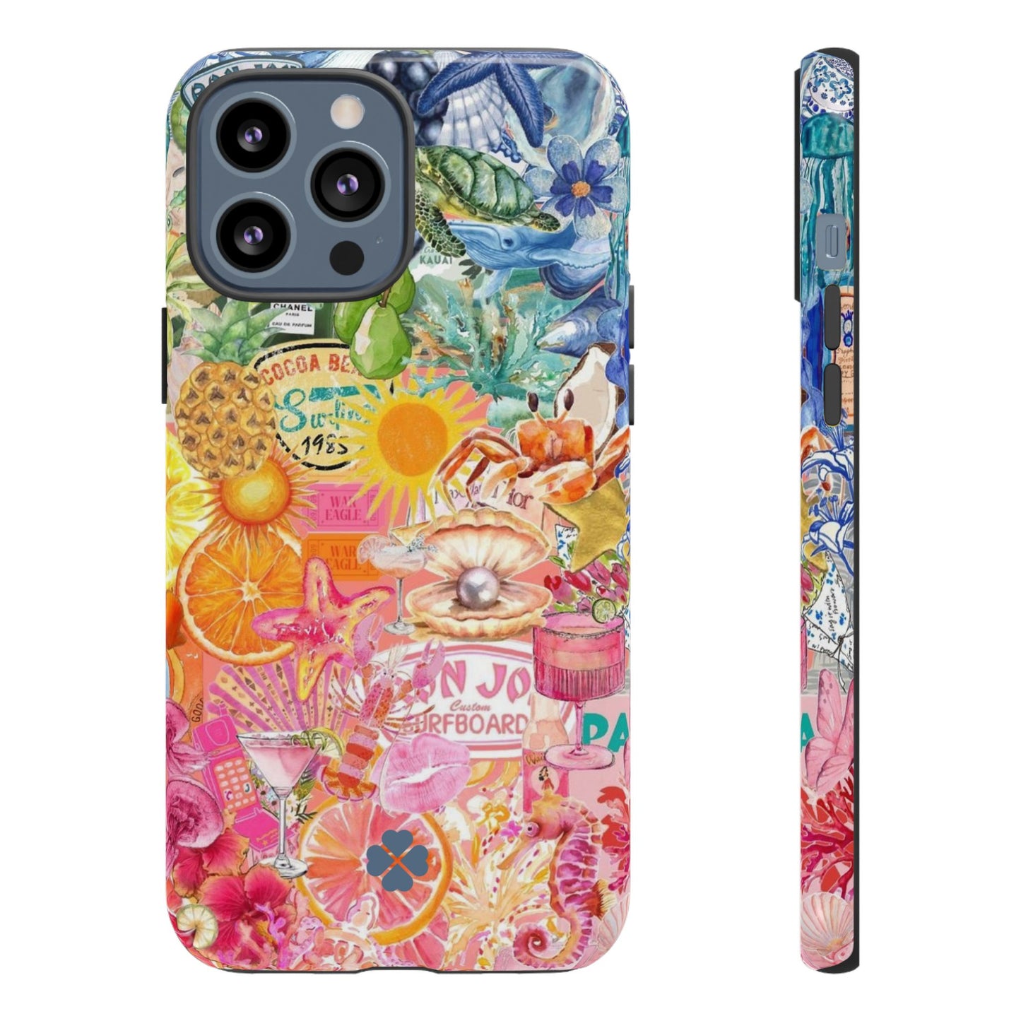 Rainbow Summer Collage Phone Case