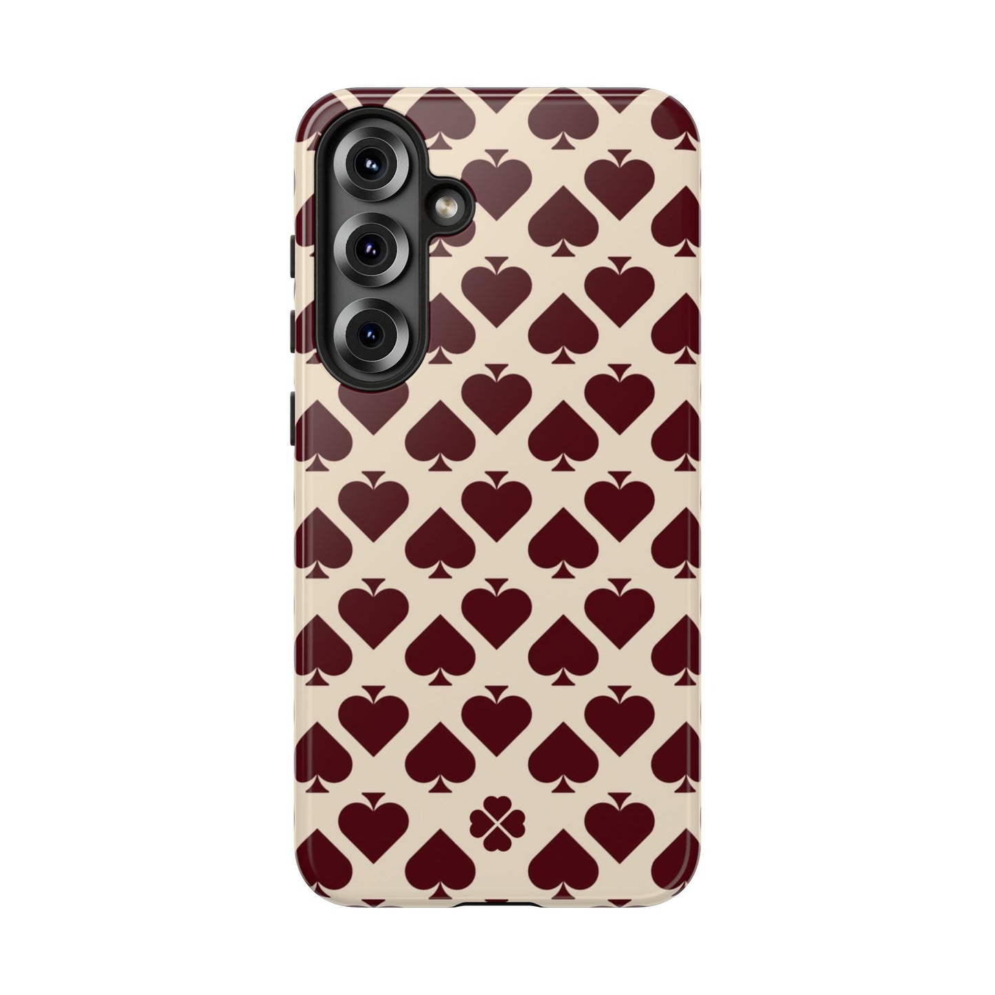 Maroon Spades Phone Case