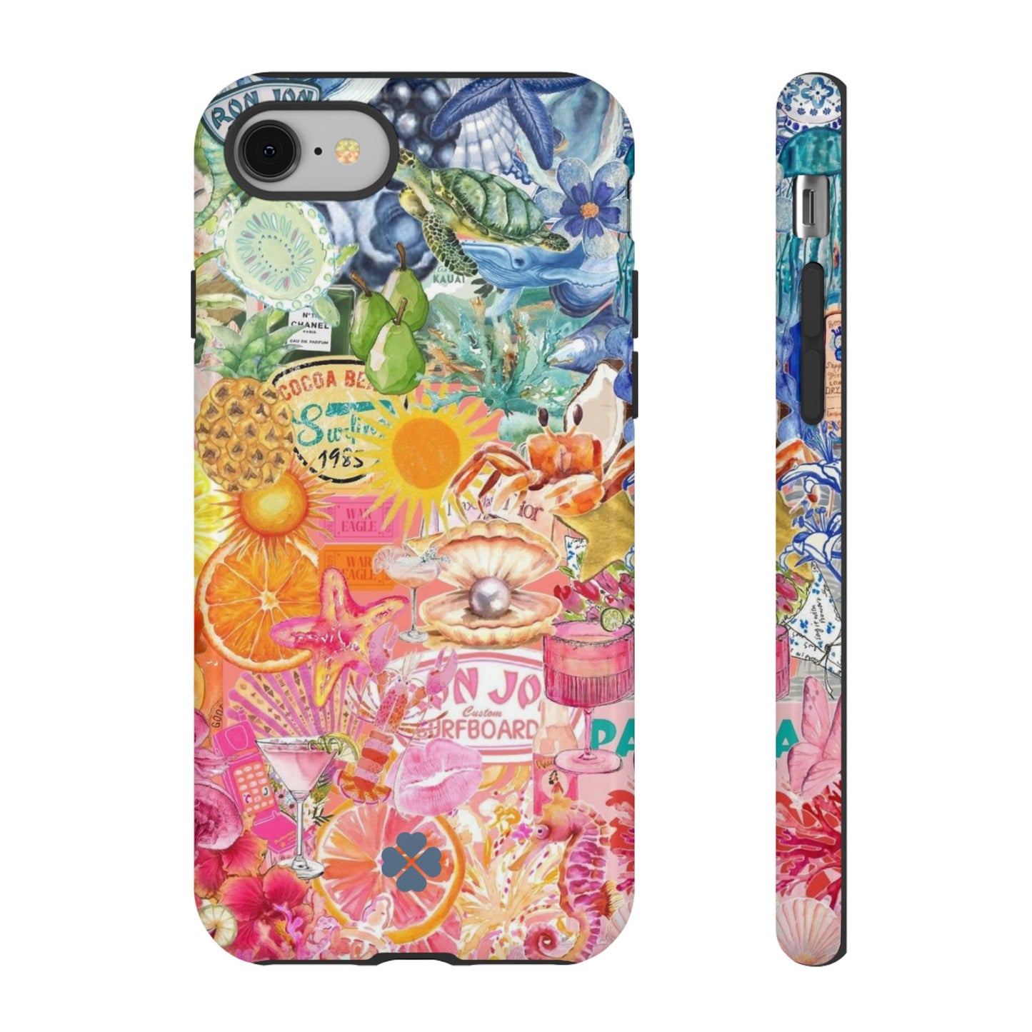 Rainbow Summer Collage Phone Case