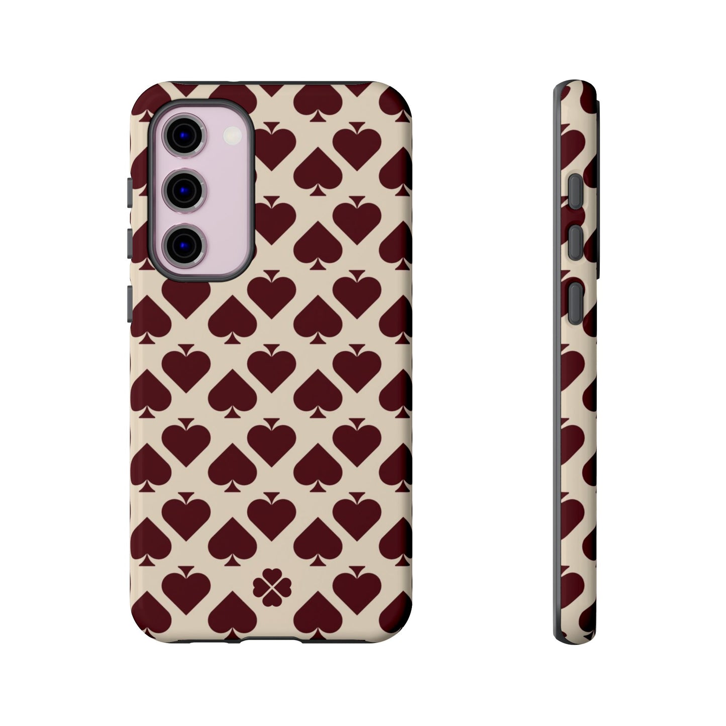 Maroon Spades Phone Case