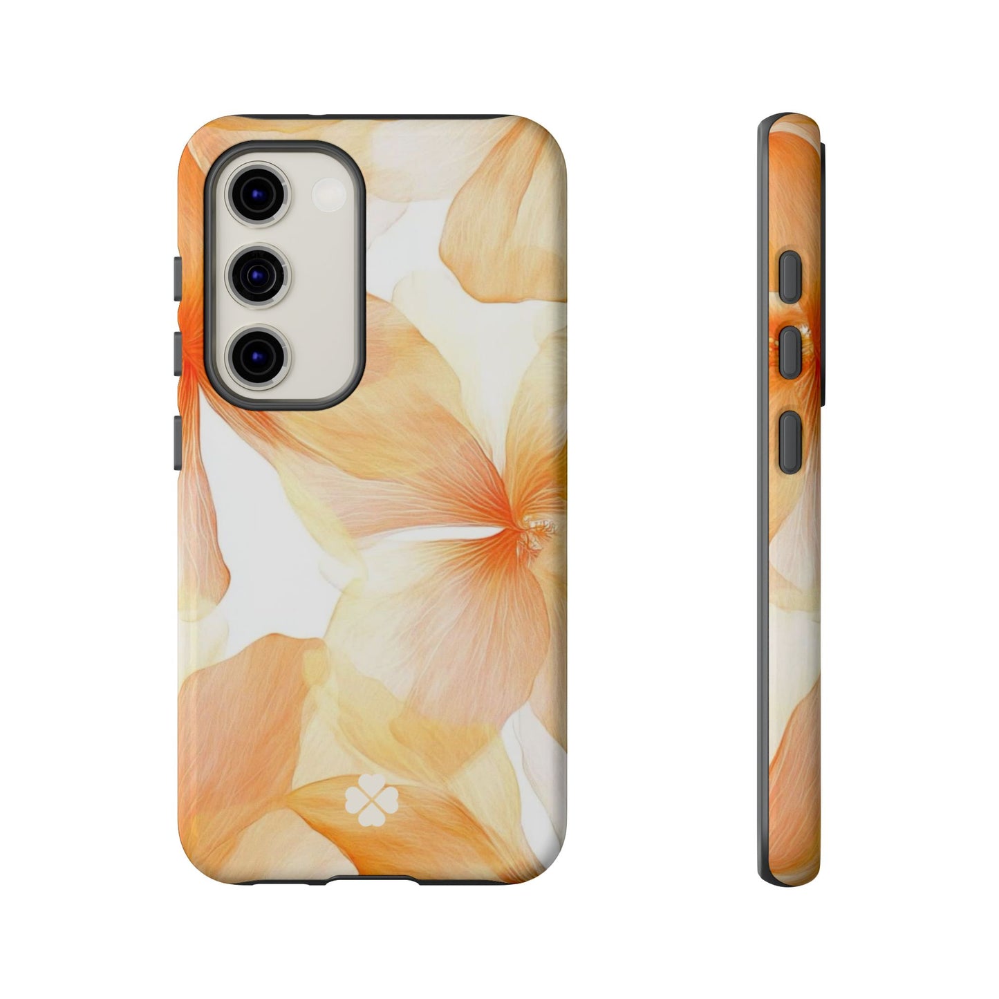 Orange Floral Phone Case