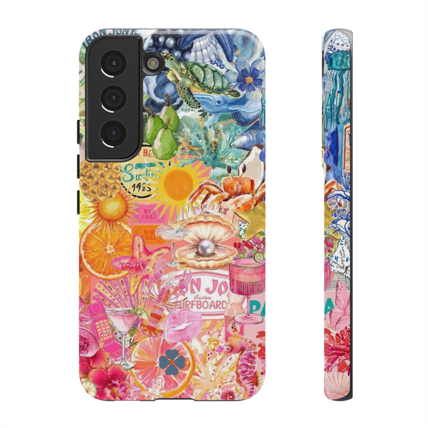 Rainbow Summer Collage Phone Case