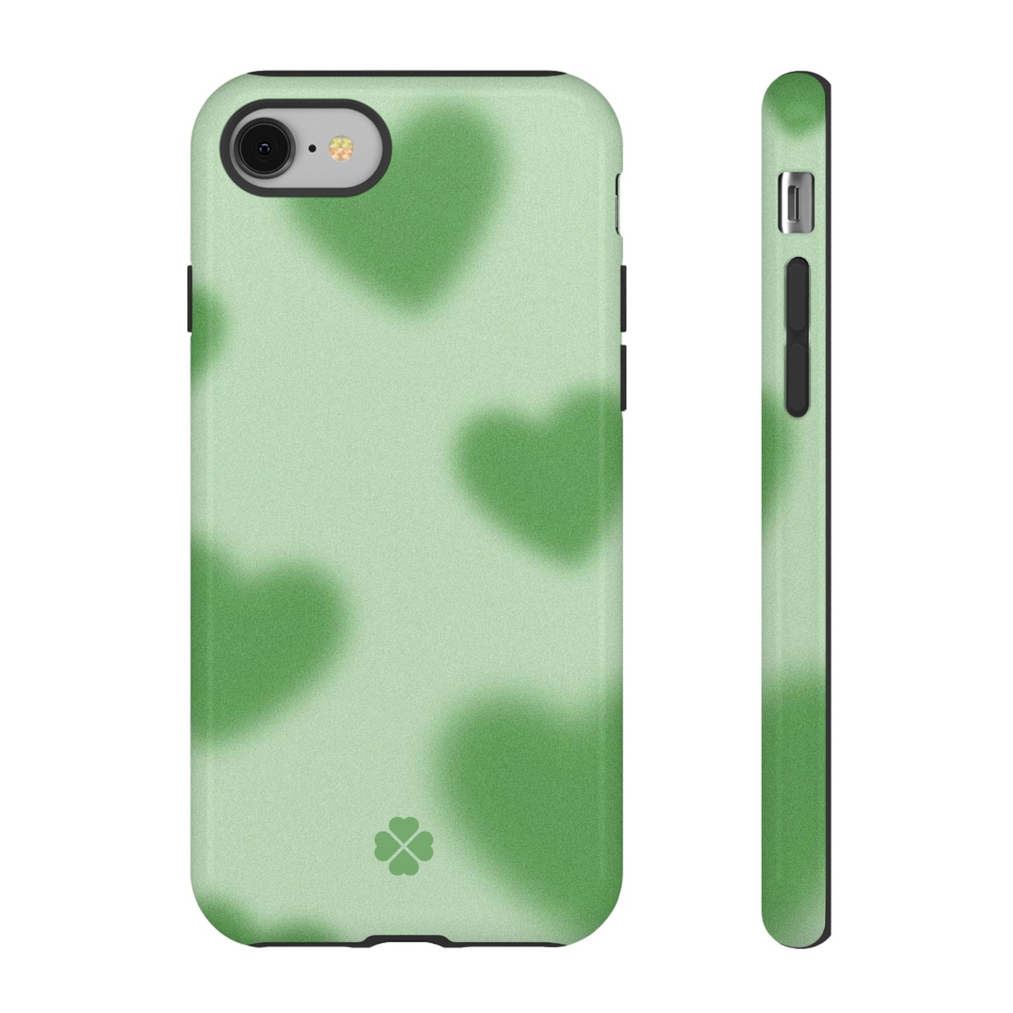 Green Hearts Phone Case