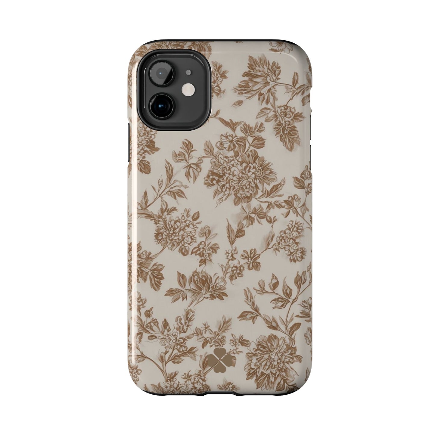 Beige Floral Phone Case