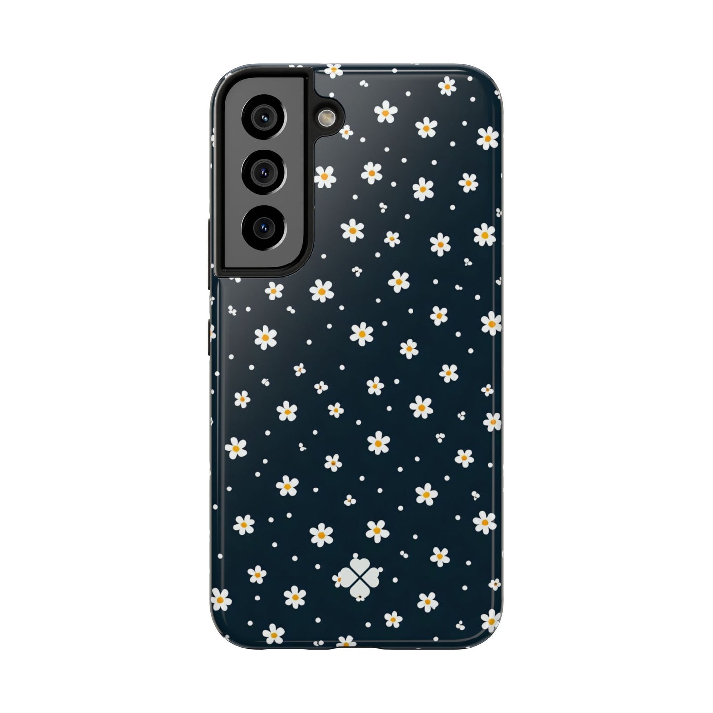 Navy Daisy Phone Case